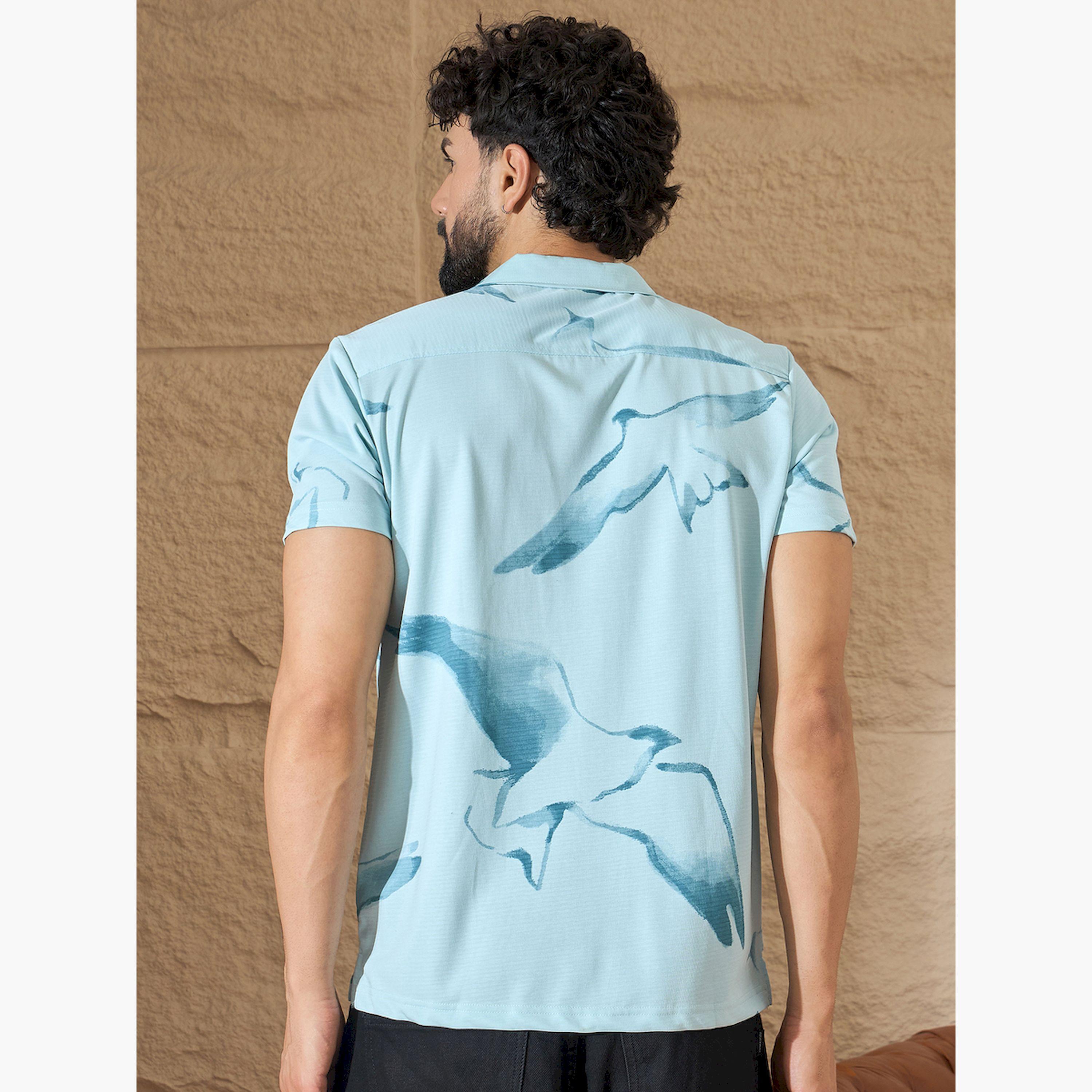 REPRISE X Styli Blue Printed Casual Shirt-men-clothing-shirts-image-5