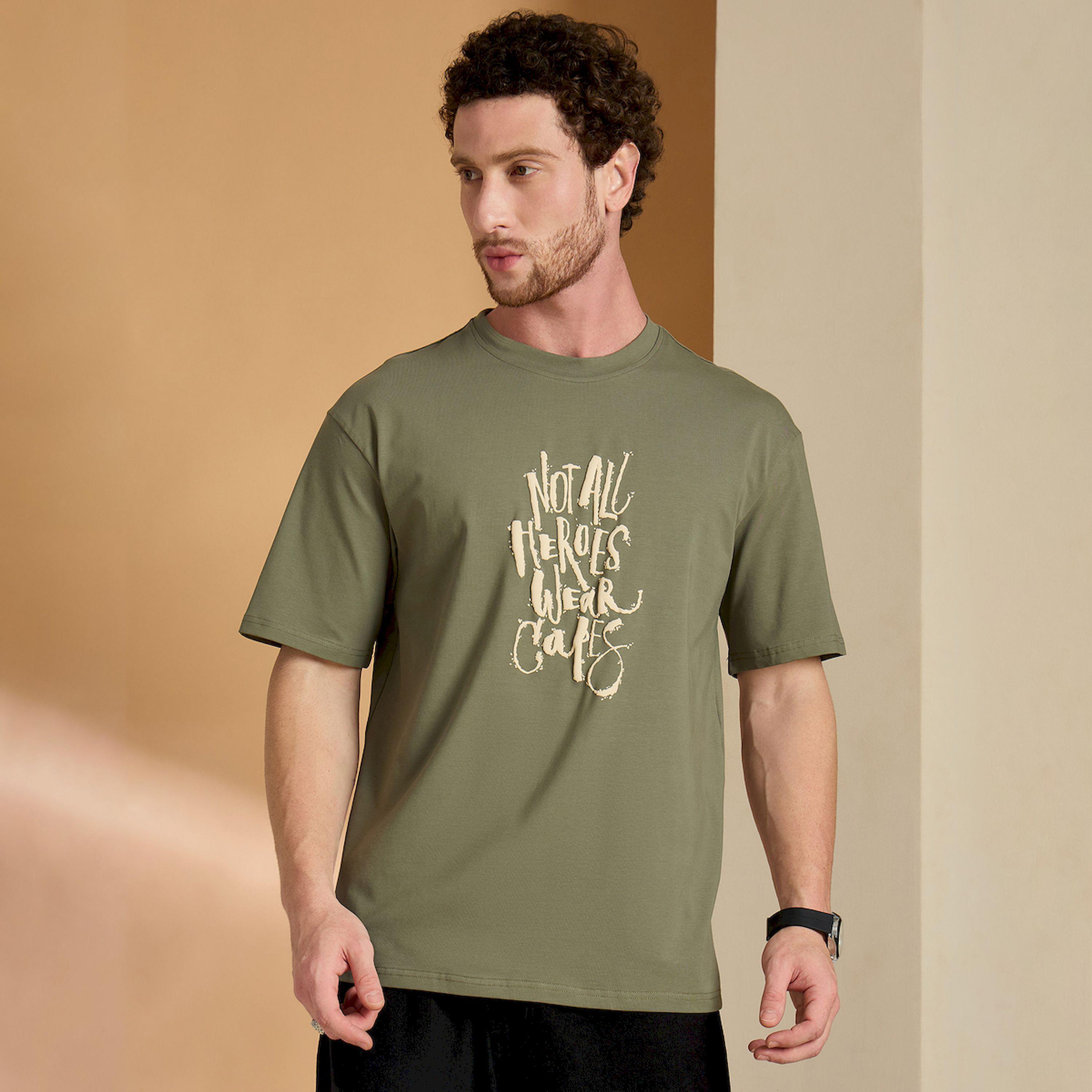 REPRISE X Styli Olive Graphic Print Crew Neck T-Shirt-men-clothing-tshirtsandpolos-tshirts-image-1