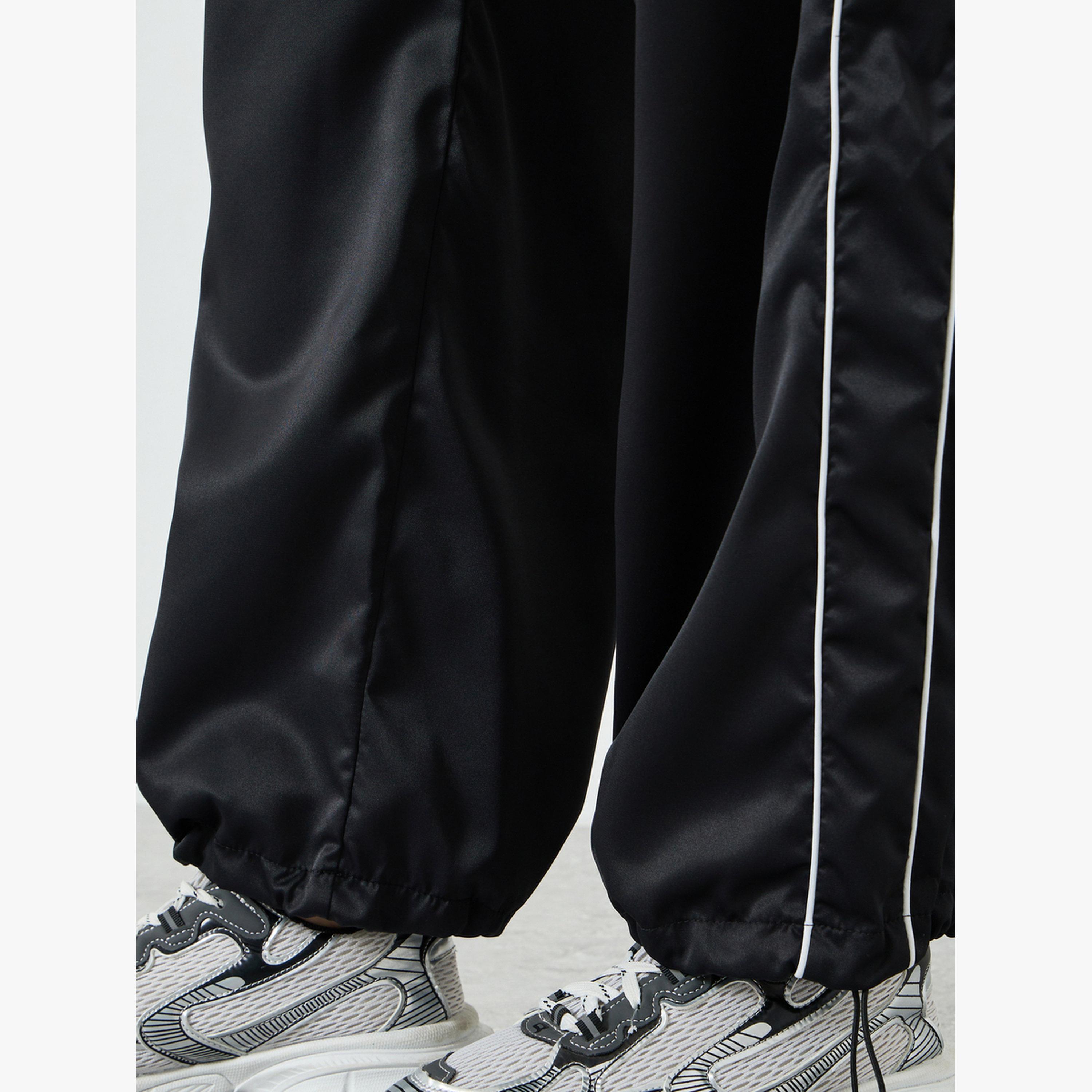 بنطال مستقيم بشريط جانبي مزدوج ومشابك تعديل-women-clothing-bottoms-joggers-image-3