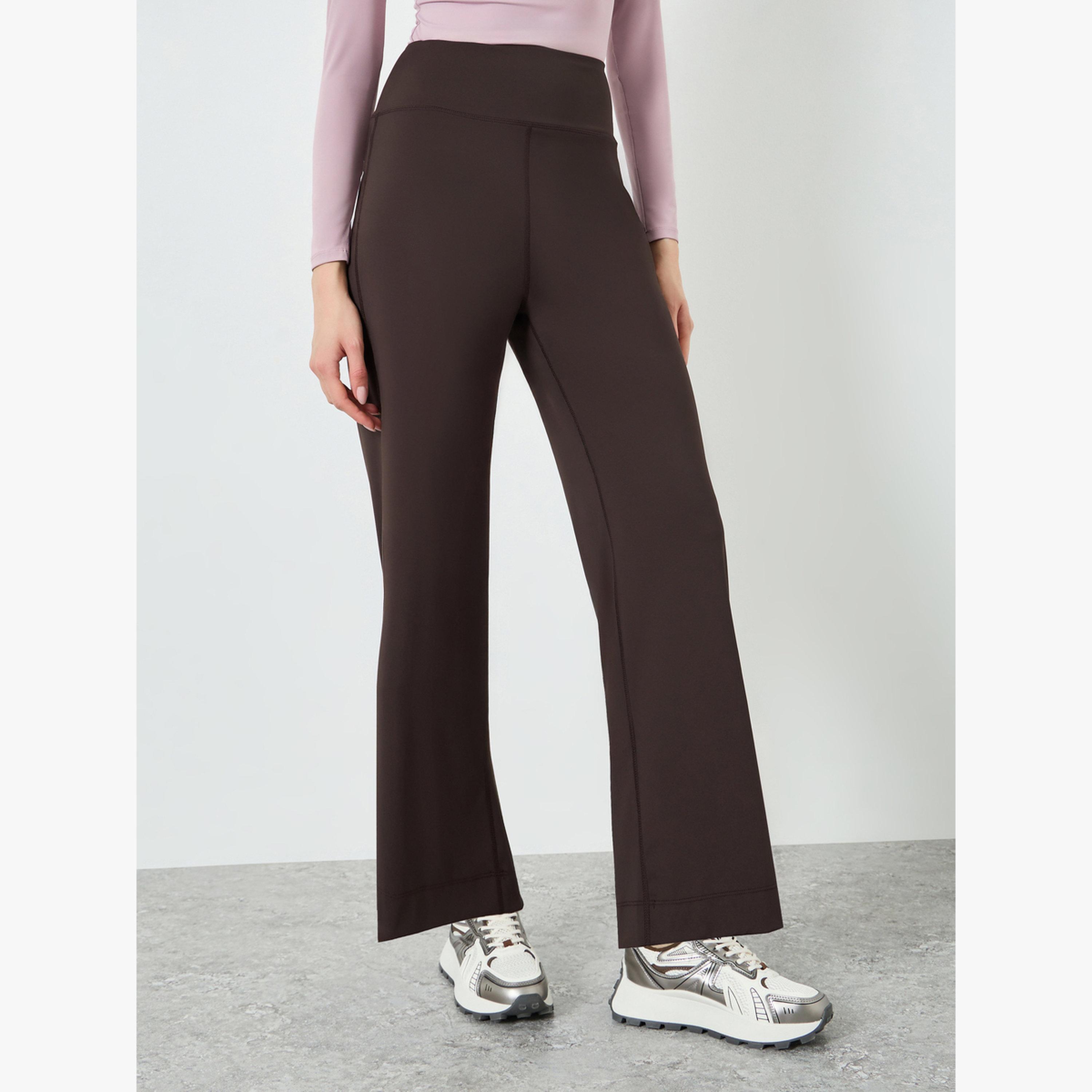 بنطال يوغا مستقيم قصة مريحة-women-clothing-bottoms-joggers-image-1