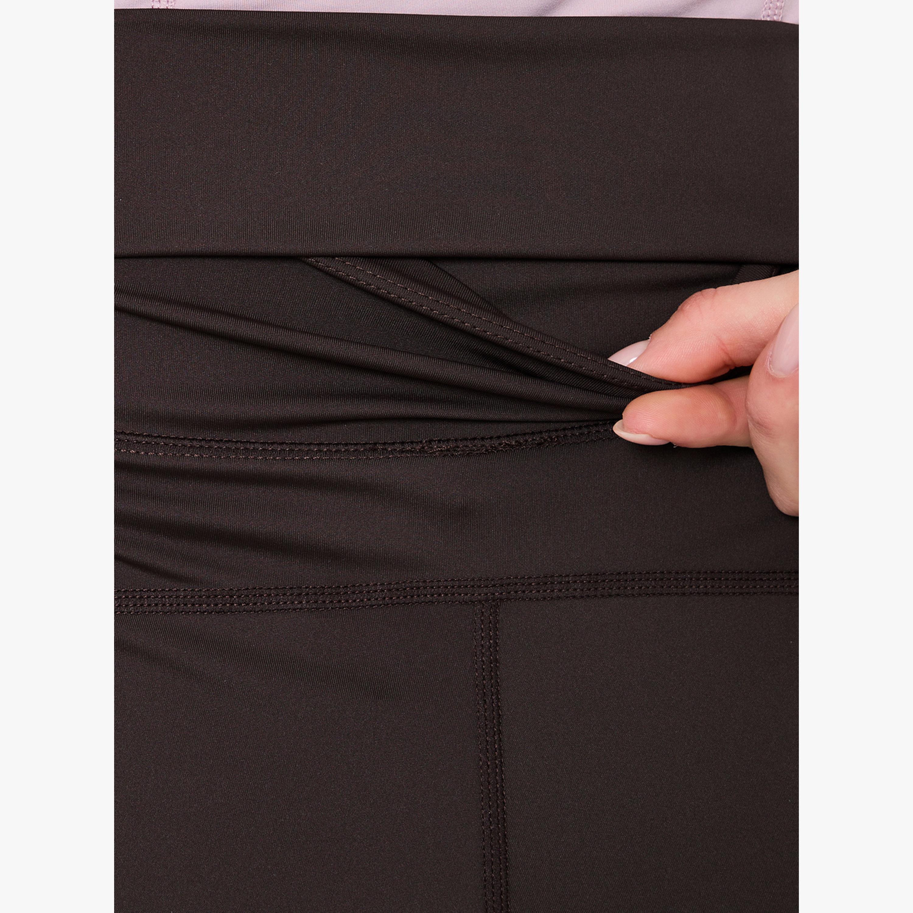 Styli Brown Loose Fit Yoga Straight Pants-women-clothing-bottoms-joggers-image-4