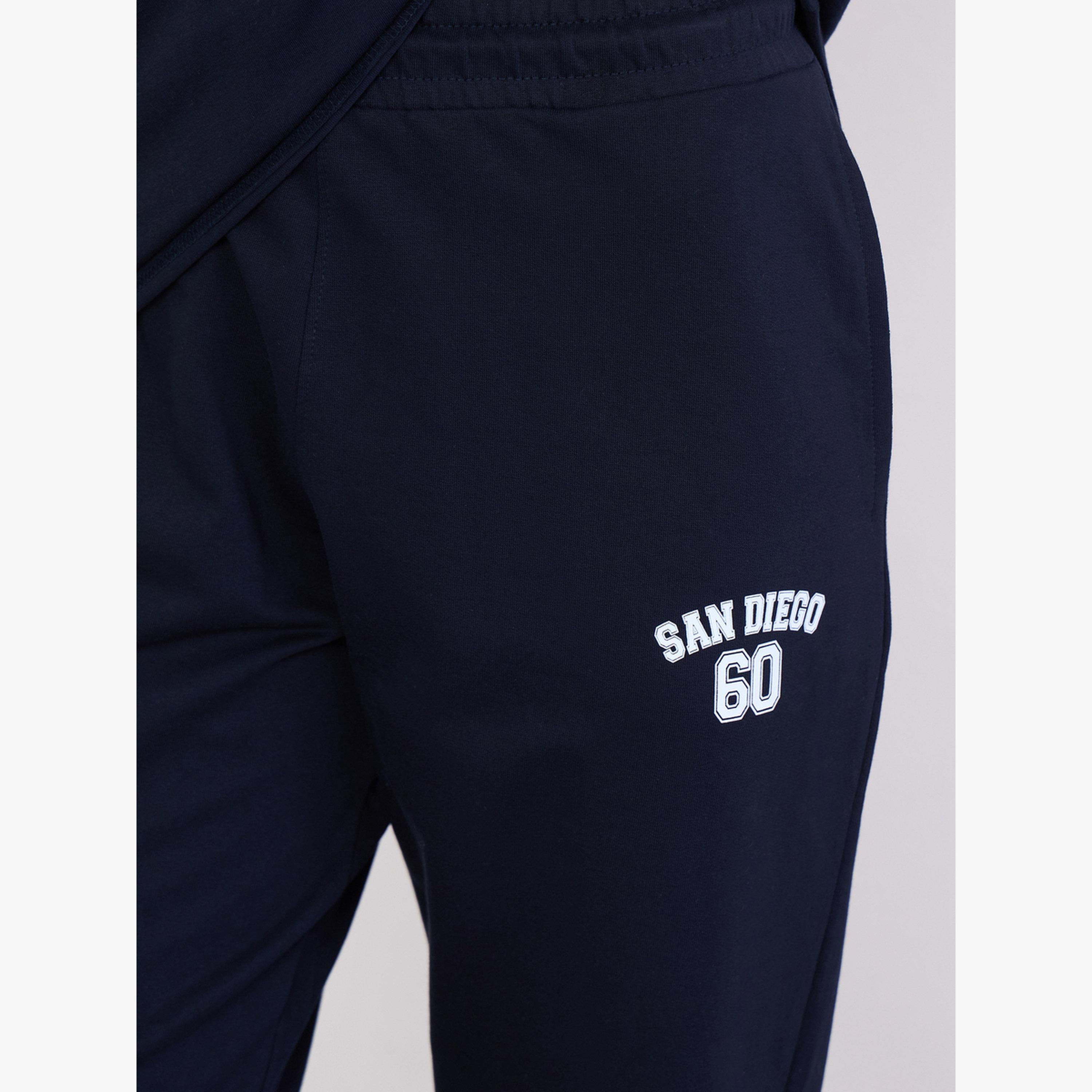 Styli Oversized Printed T-Shirt and Cuffed Joggers Co-Ords-women-clothing-coordsets-image-5