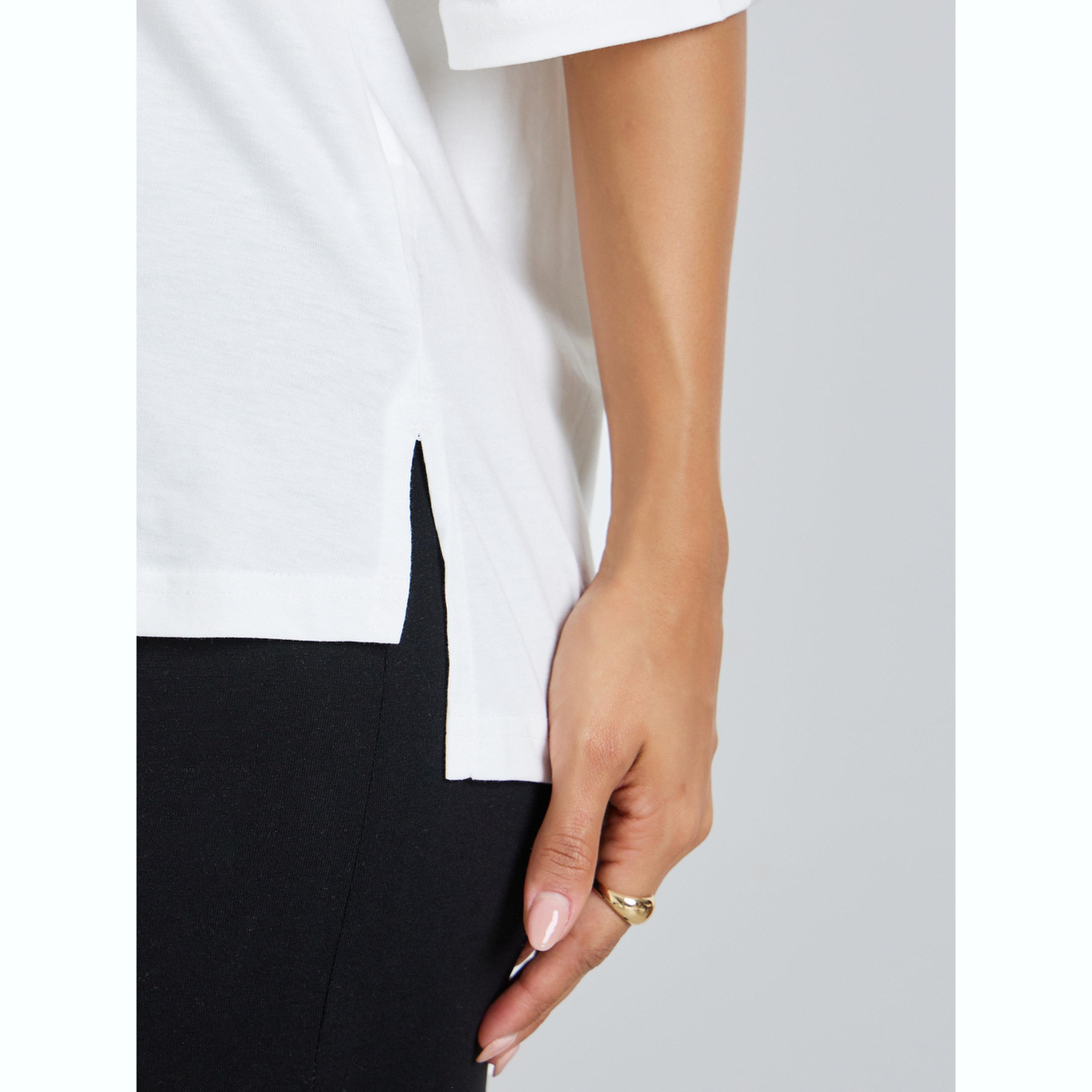 Styli White Printed Oversized T-Shirt and Leggings Set-women-clothing-coordsets-image-5