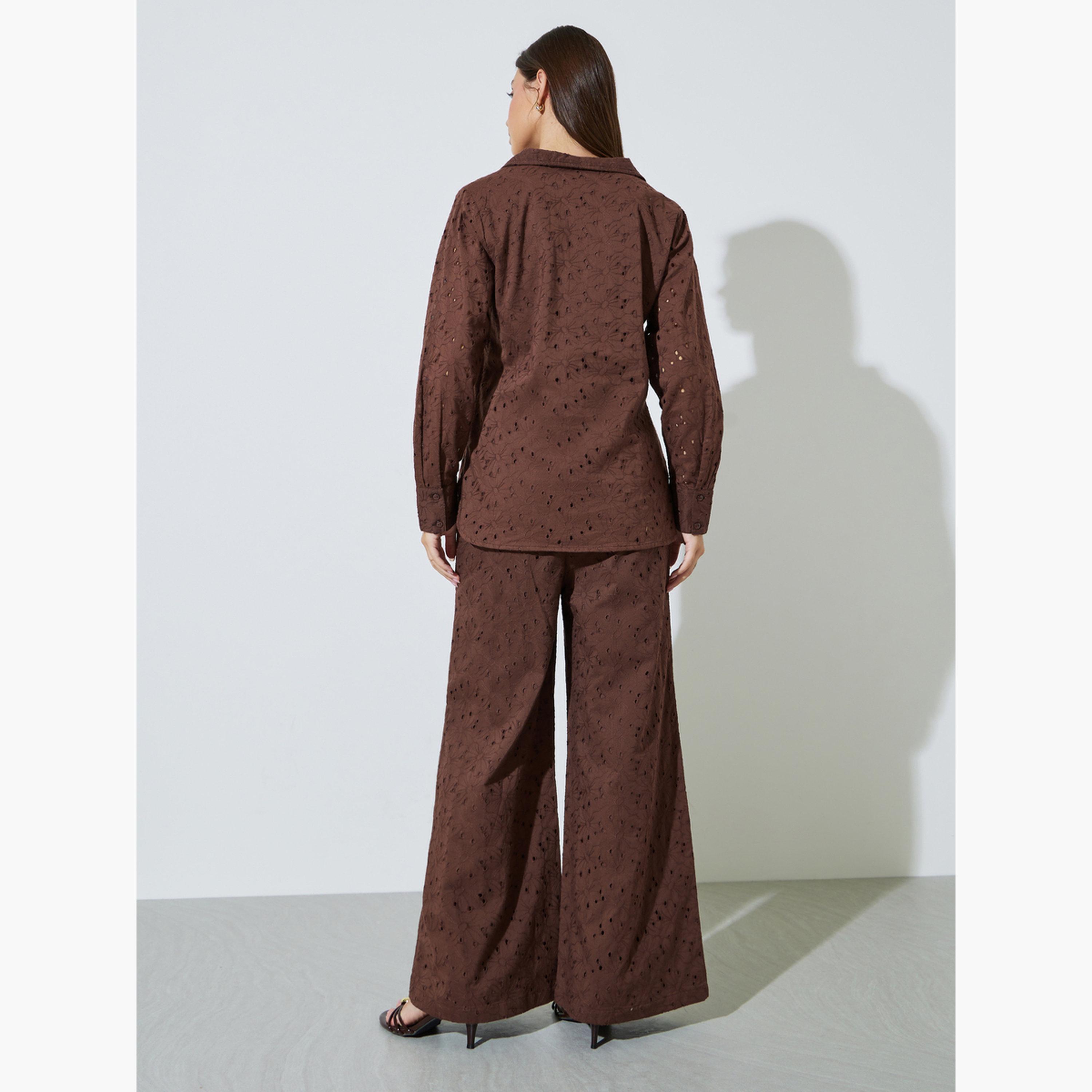 مجموعة من بنطال وبلوزة قطن شيفرلي-women-clothing-coordsets-image-4
