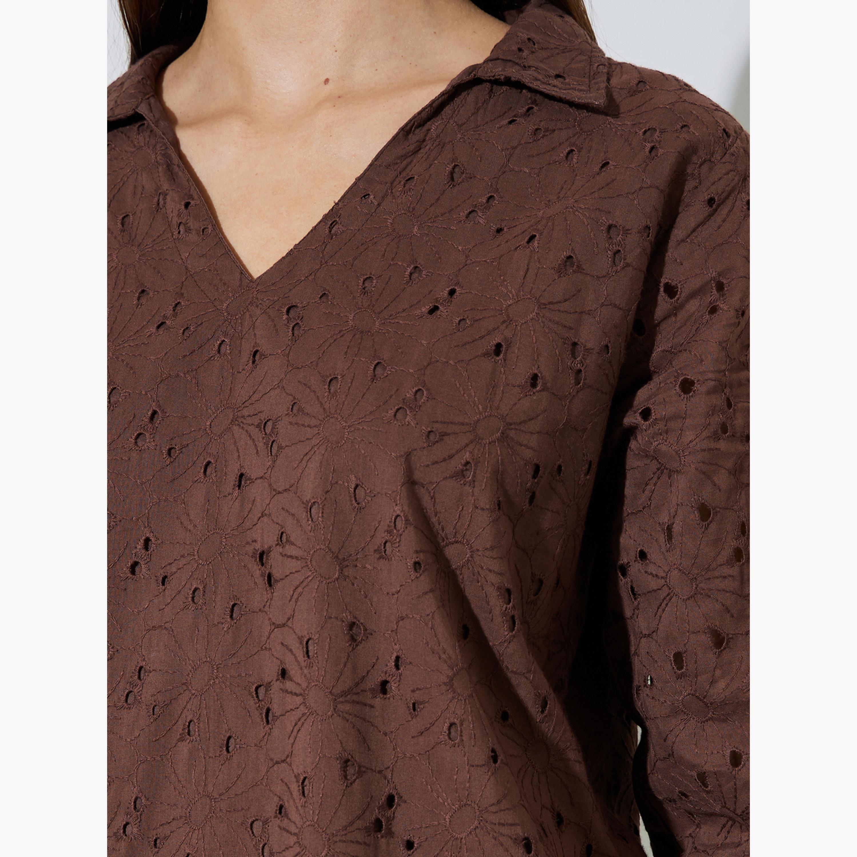 مجموعة من بنطال وبلوزة قطن شيفرلي-women-clothing-coordsets-image-6