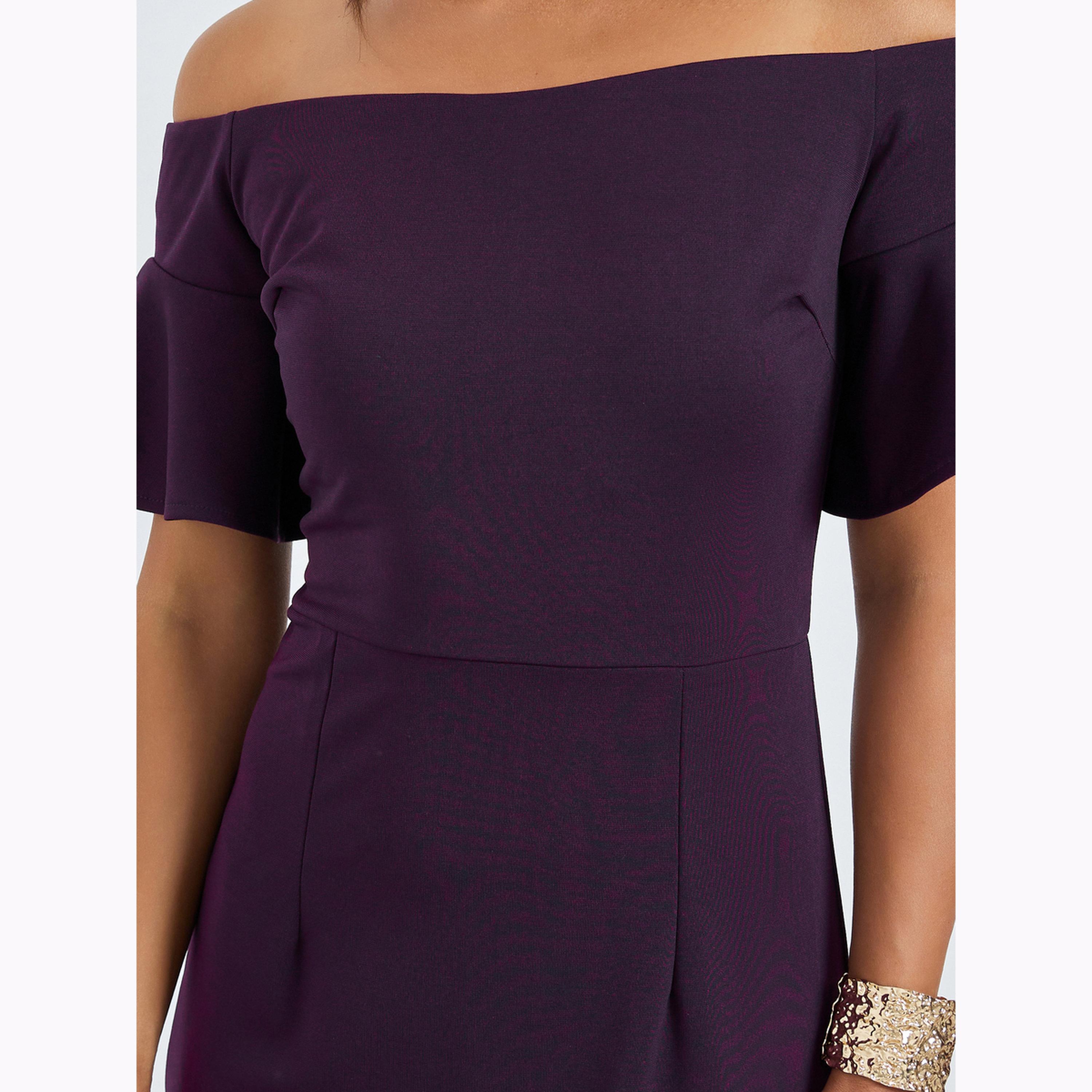 Styli Purple Off-Shoulder Sheath Maxi Evening Dress-women-clothing-dresses-image-5