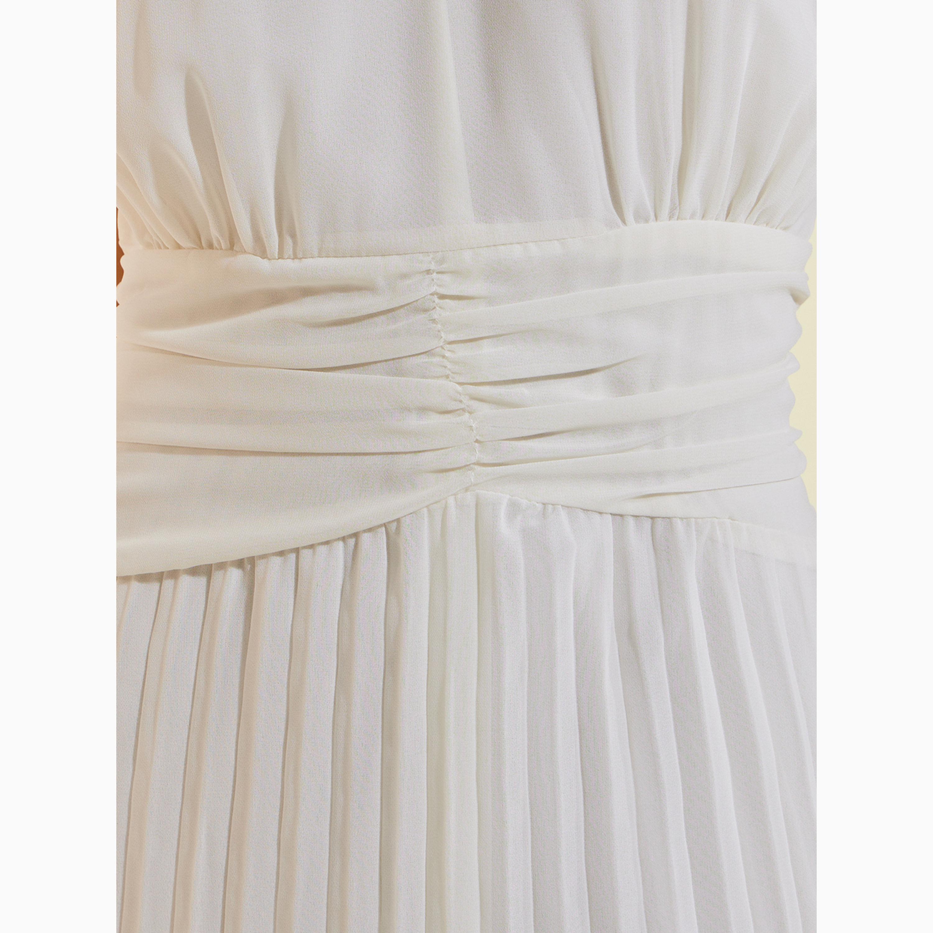 Styli Off White Sleeveless Pleated Maxi Dress-women-clothing-dresses-image-5
