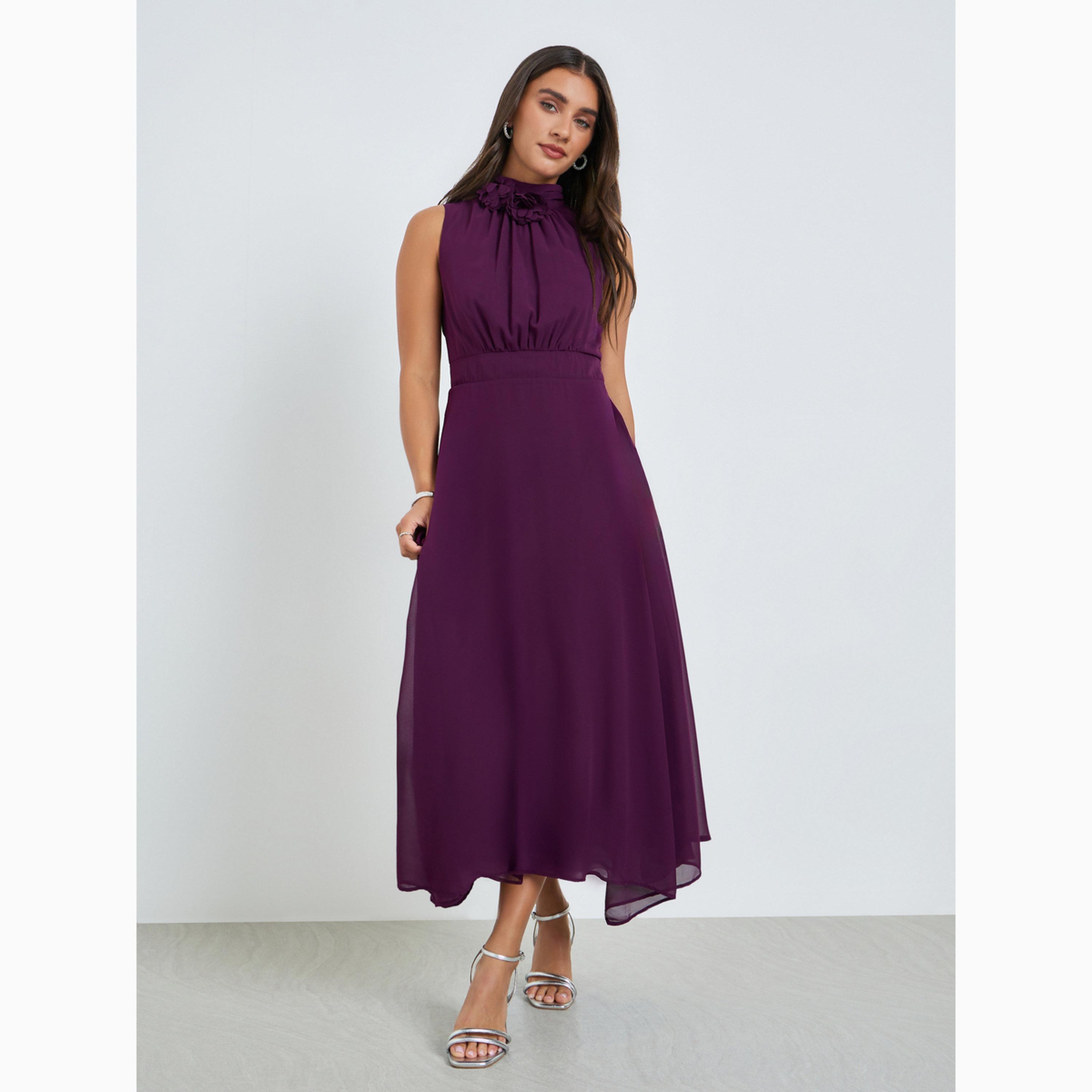 فستان سهرة طويل بتفاصيل كورسيه-women-clothing-dresses-image-1