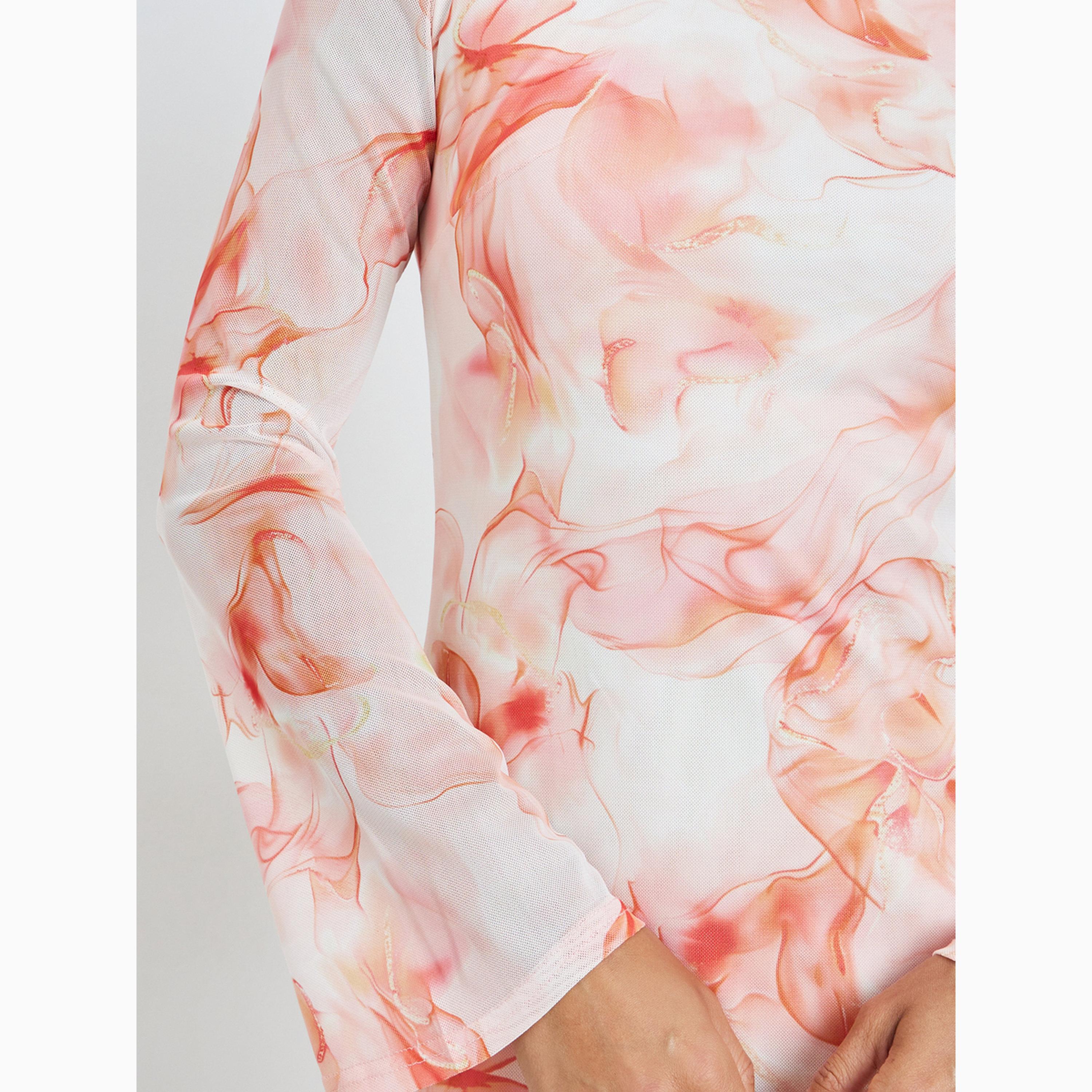 فستان طويل بقصة ضيقة ونقشة رخامية-women-clothing-dresses-image-3