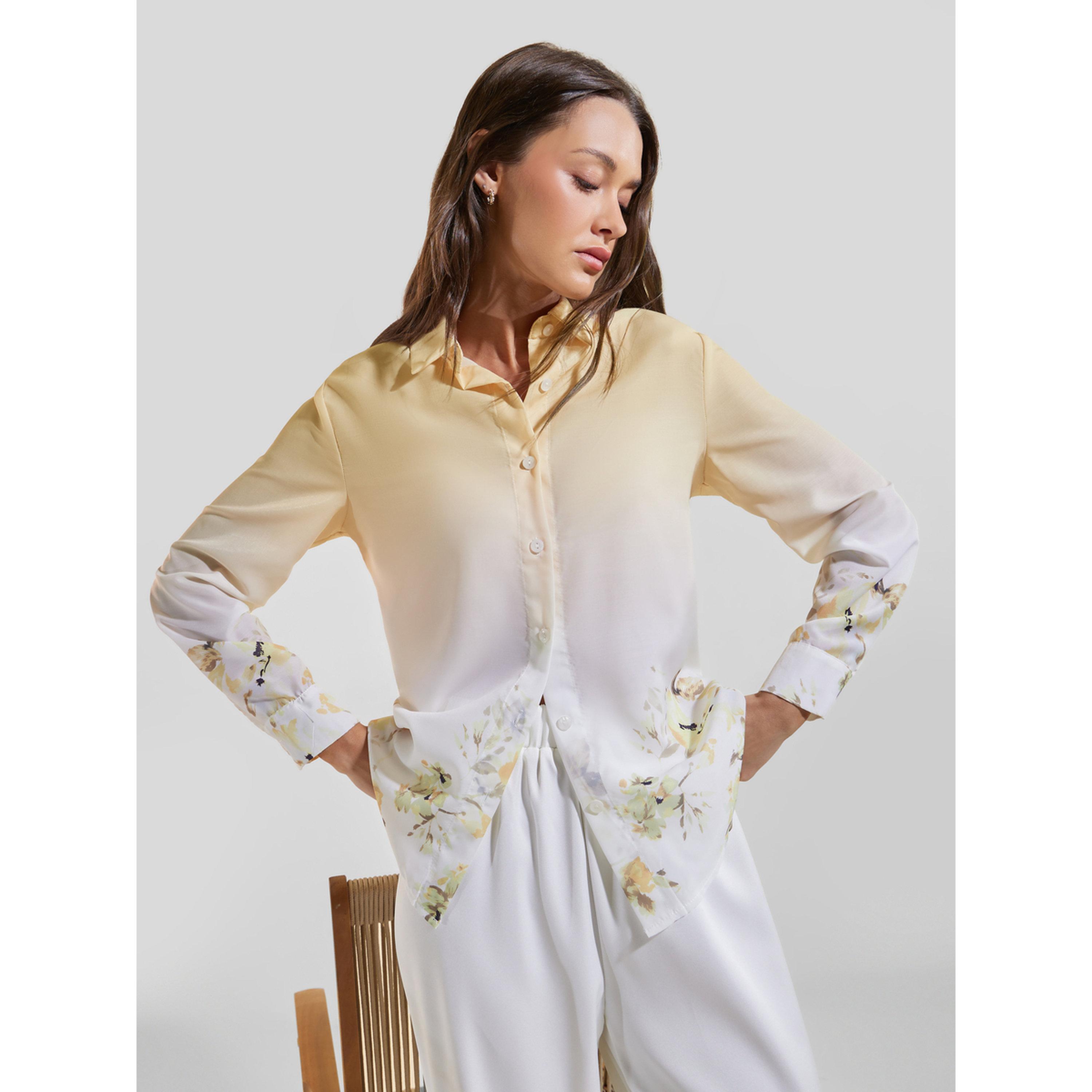 بلوزة فضفاضة بأكمام طويلة ونقشة زهور أومبري-women-clothing-shirtsandblouses-shirts-image-3