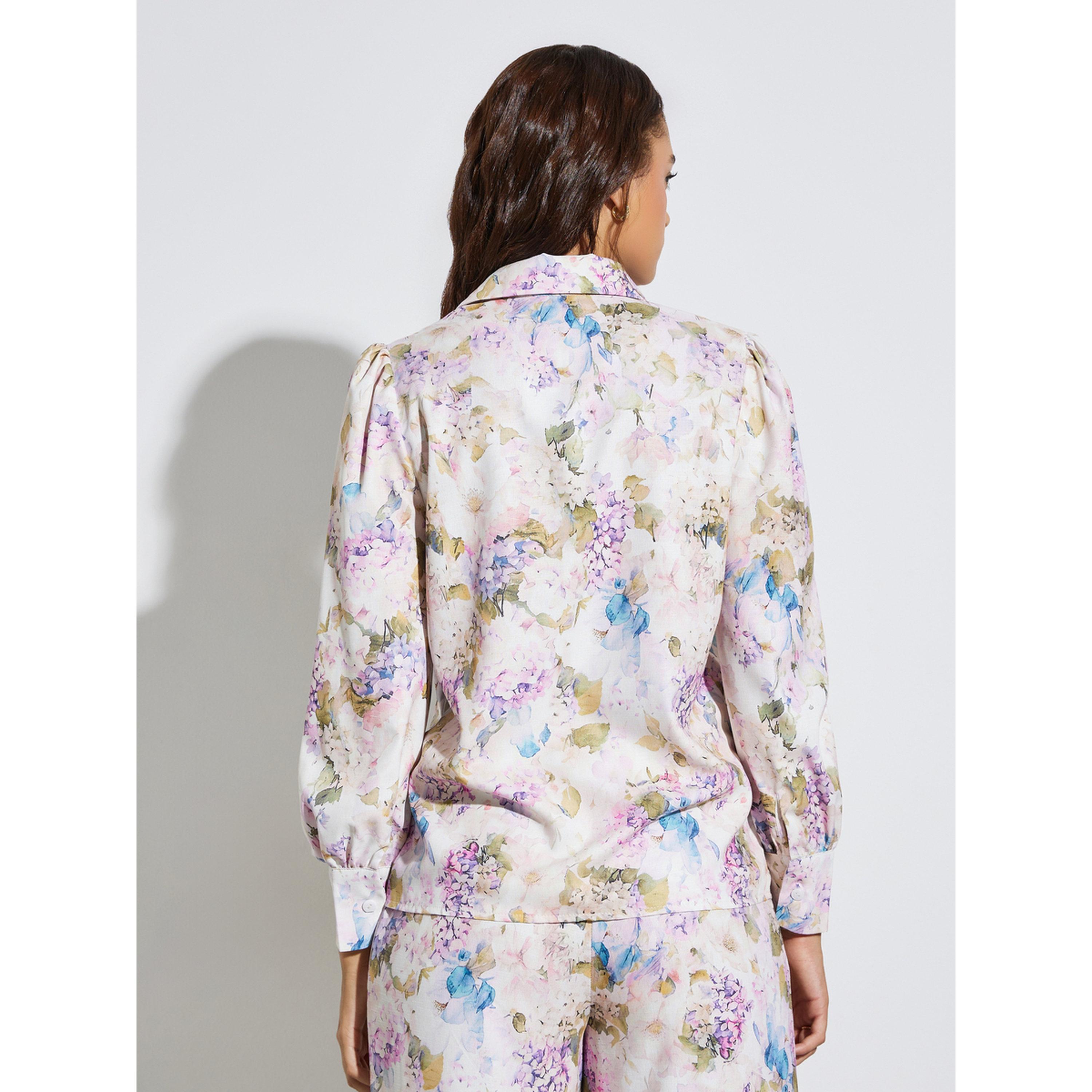 Styli Off White Floral Print Long Sleeve Shirt-women-clothing-shirtsandblouses-shirts-image-5