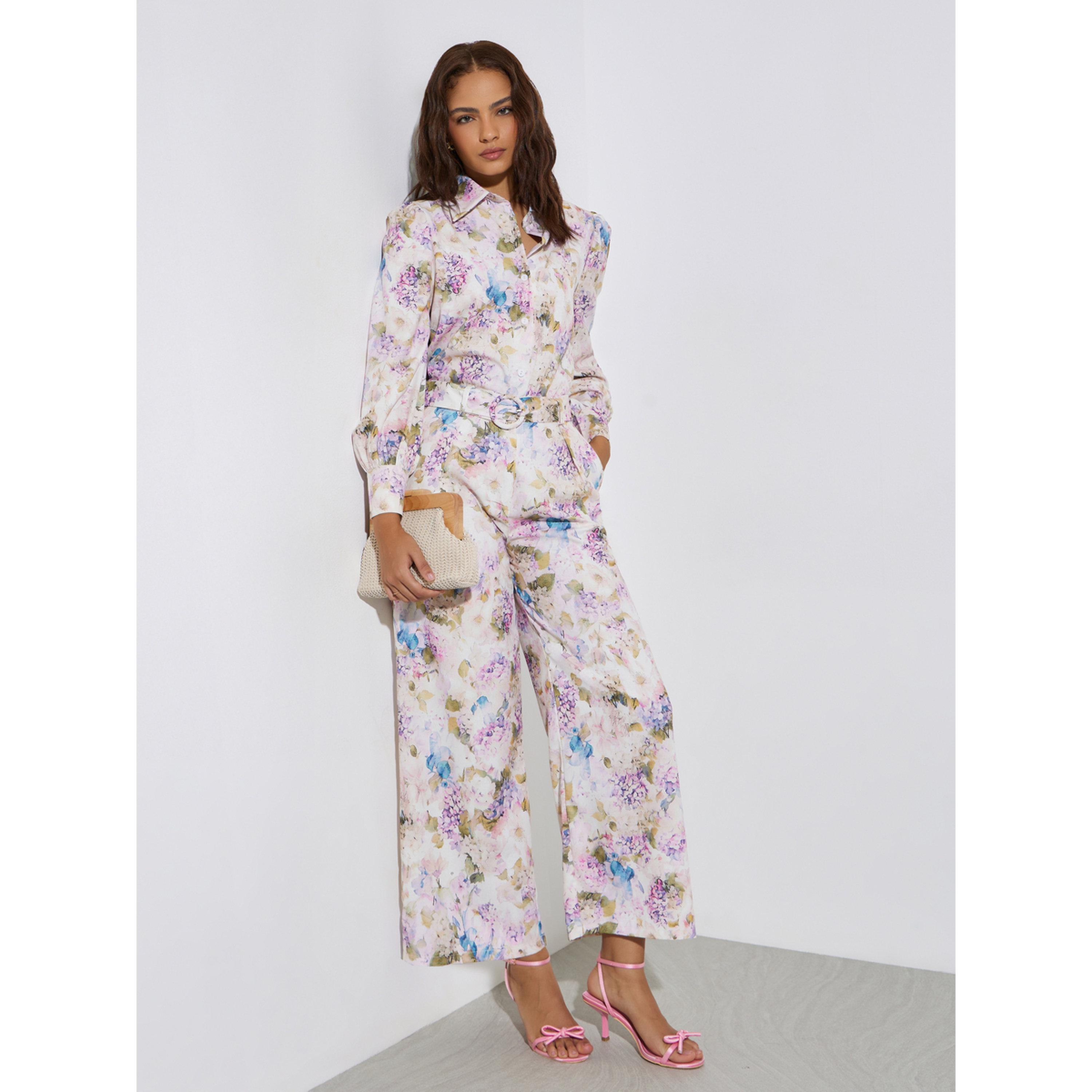 بنطال بأرجل واسعة وطبعة زهور-women-clothing-bottoms-trousers-image-3
