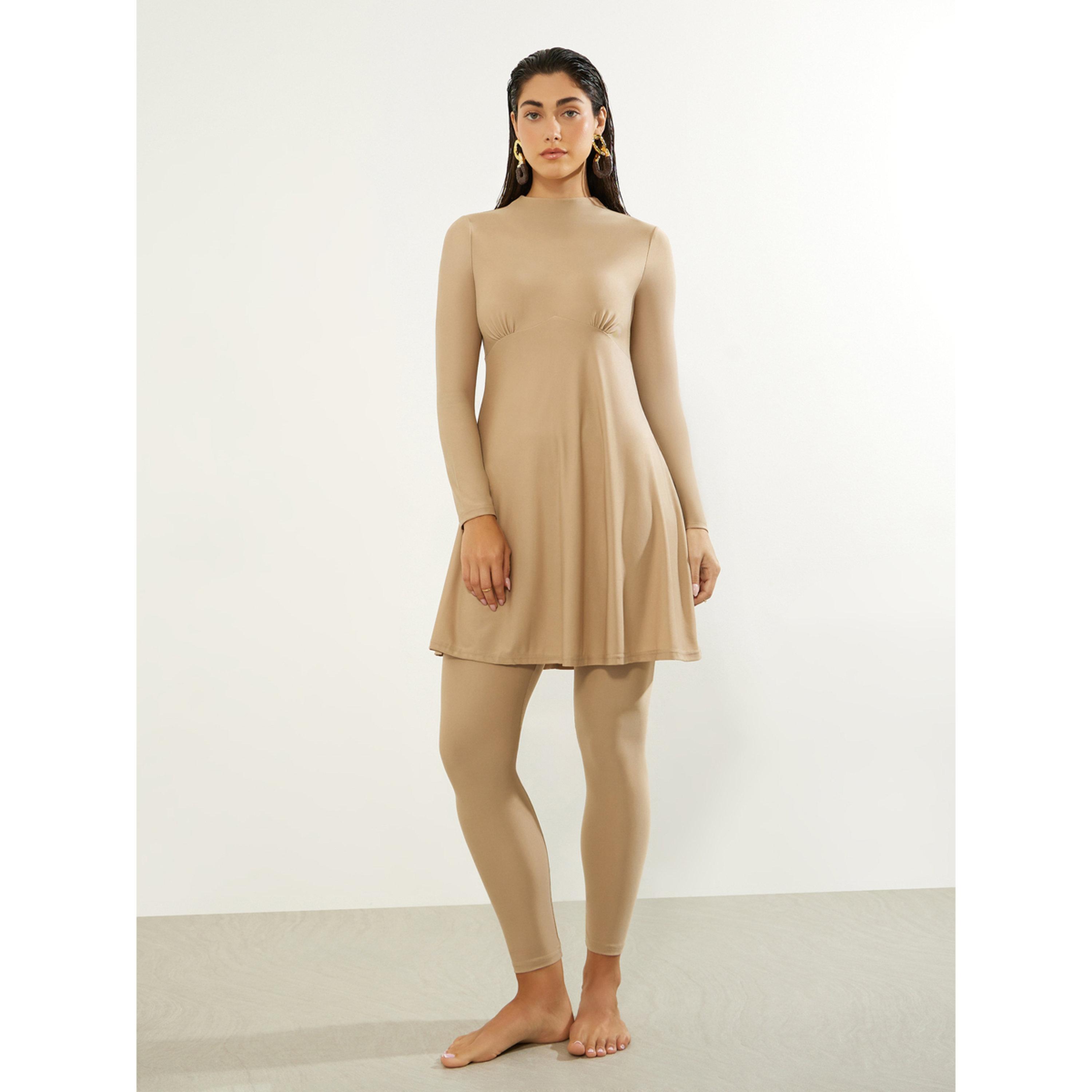 Styli Pack of 2 - Full Sleeve High Neck Tunic and Leggings Burkini Set-women-clothing-swimandbeach-swim-burkinis-image-1