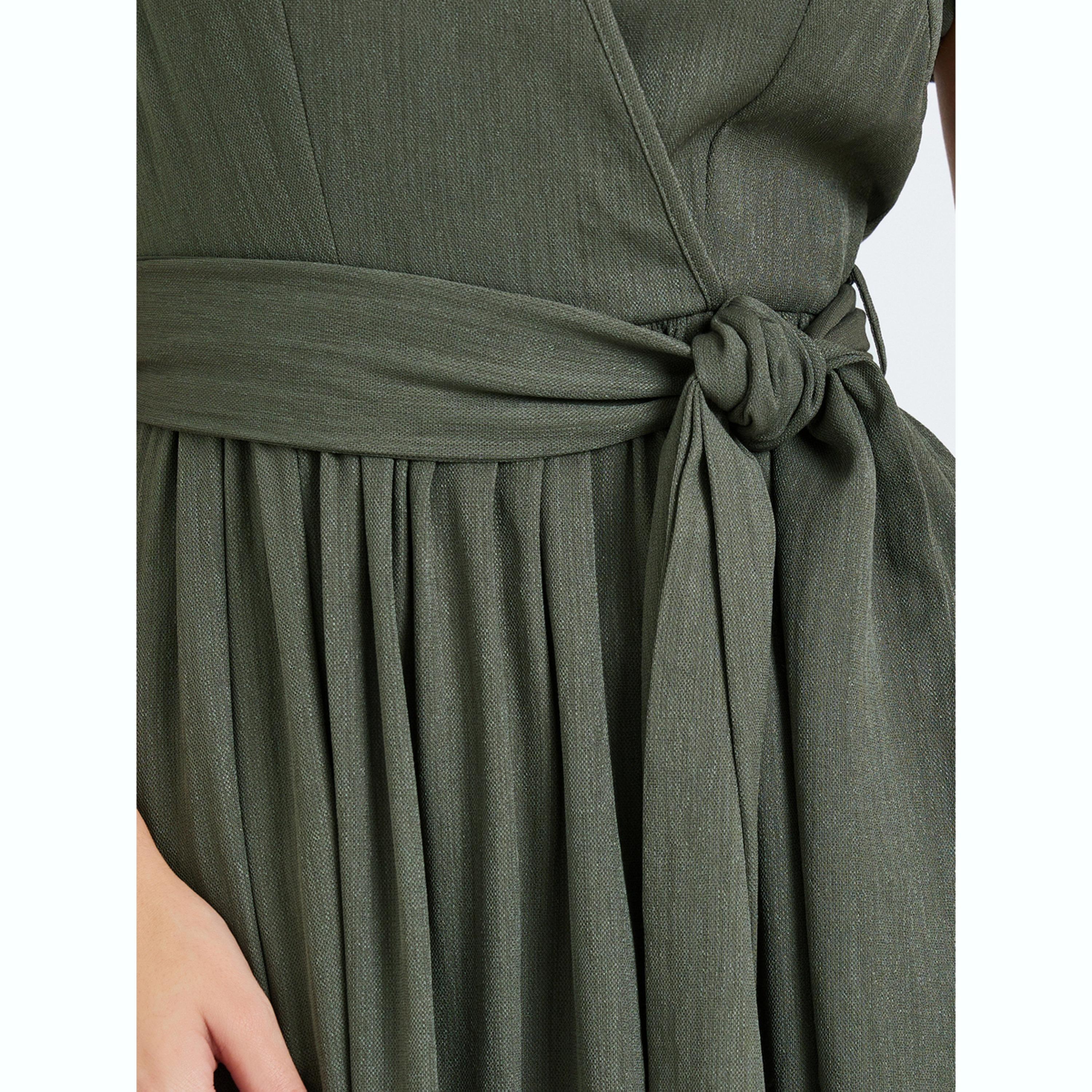 فستان طويل لف بأكمام منفوخة-women-clothing-dresses-image-5