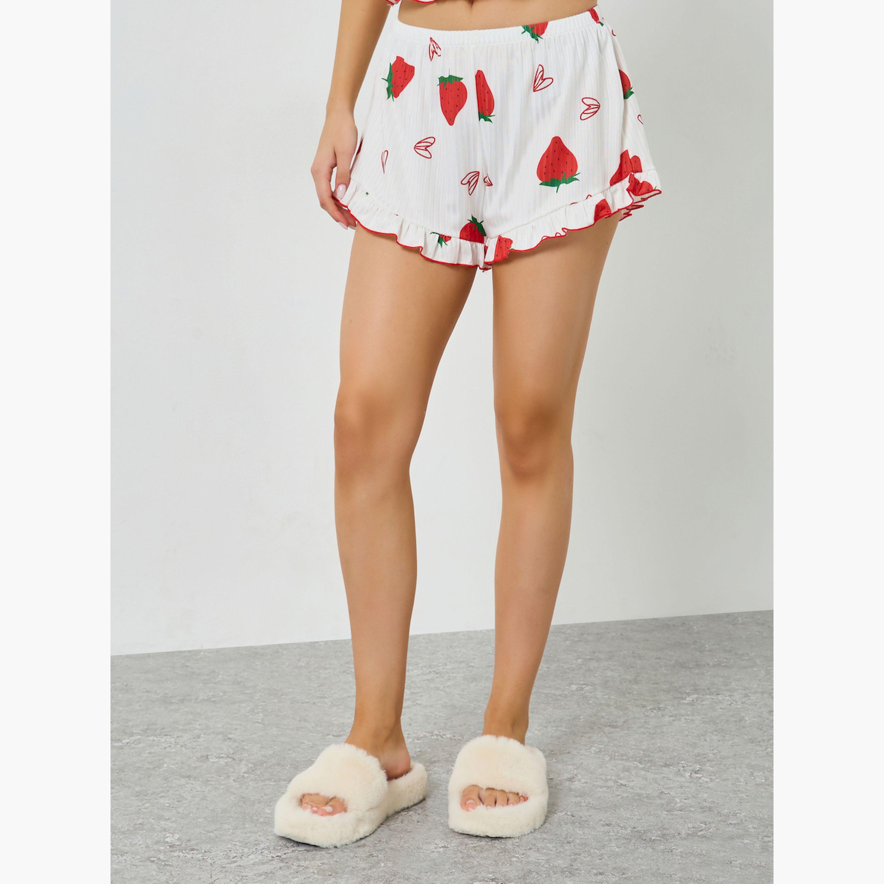 Styli Strawberry Print Cami and Shorts Sets-women-clothing-nightwear-pyjamas-shortsets-image-5