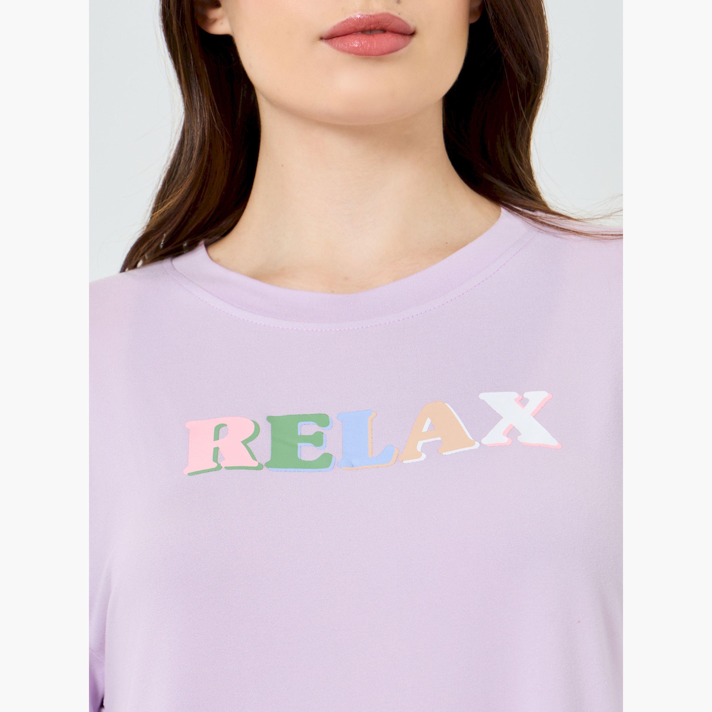 قميص نوم مطبوع بأكمام قصيرة-women-clothing-nightwear-nighties-image-4