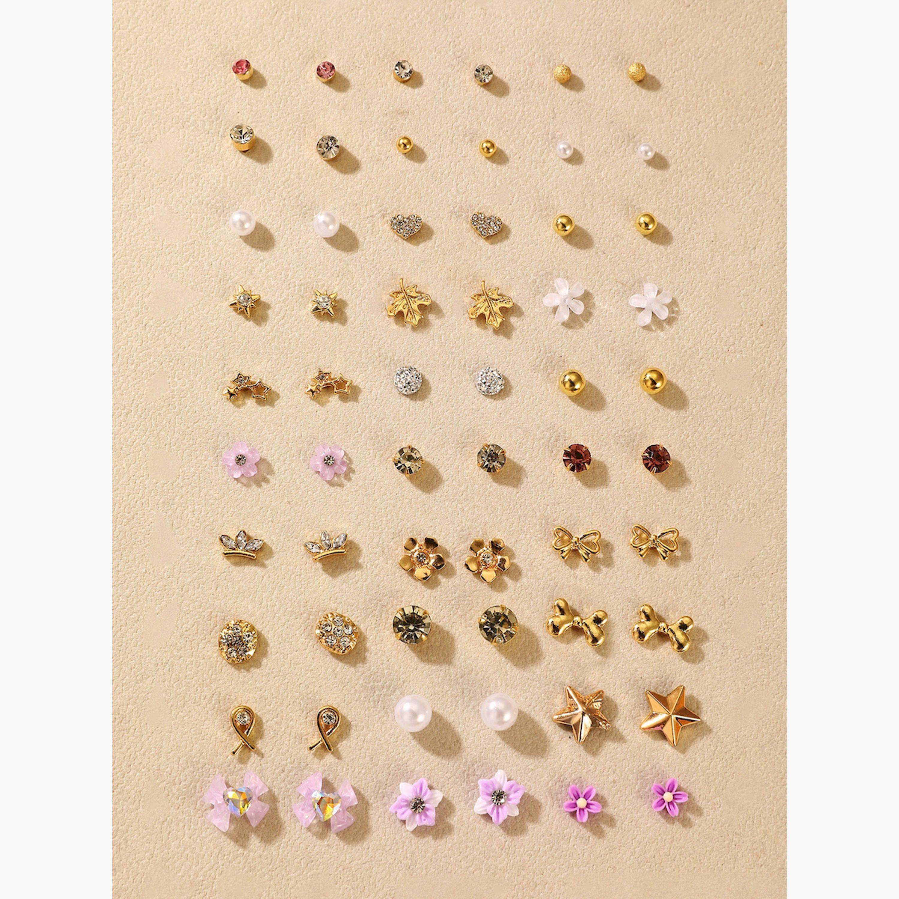Take Two Set of 30 - Assorted Stud Earrings-women-watchesandjewellery-jewellery-earrings-image-1