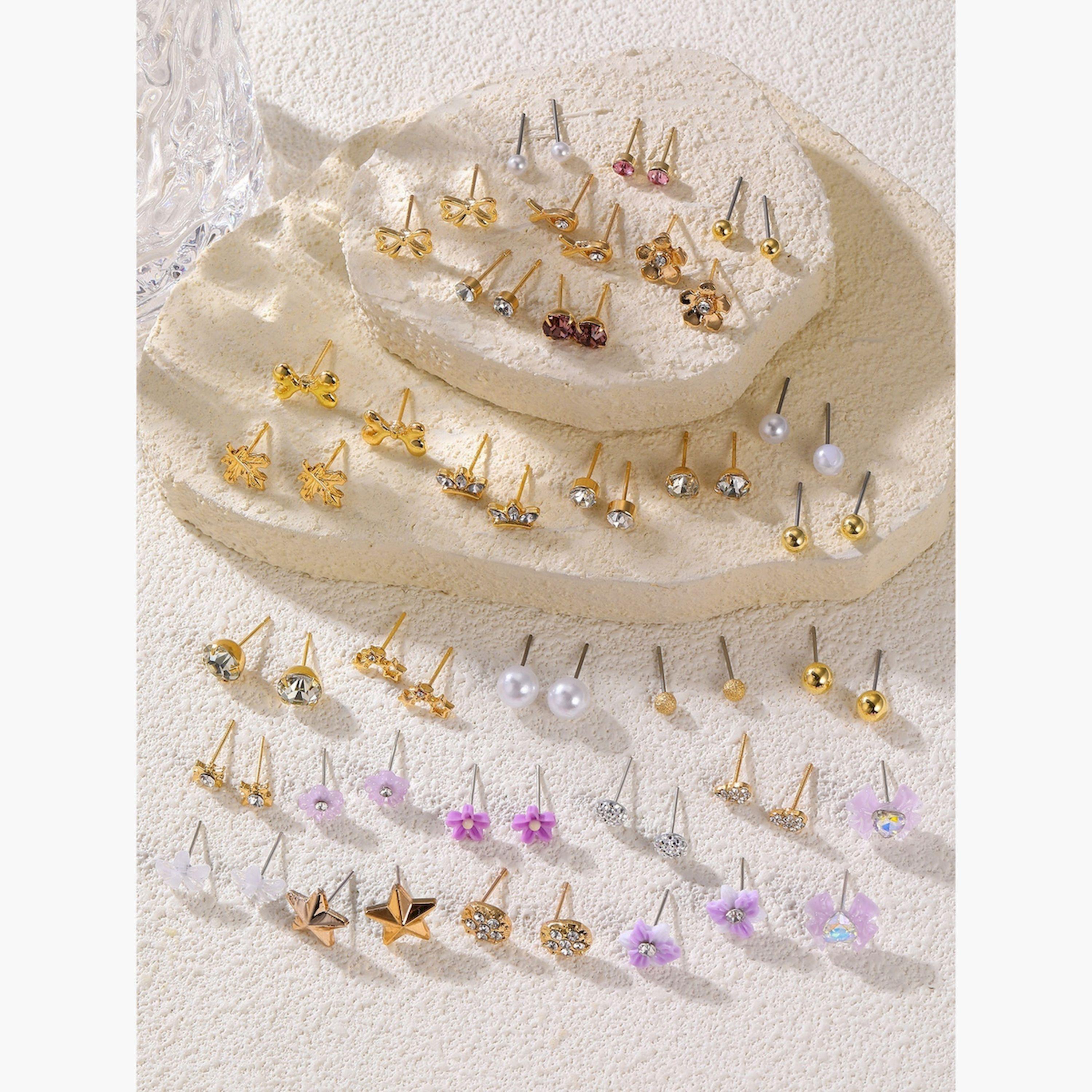 Take Two Set of 30 - Assorted Stud Earrings-women-watchesandjewellery-jewellery-earrings-image-2