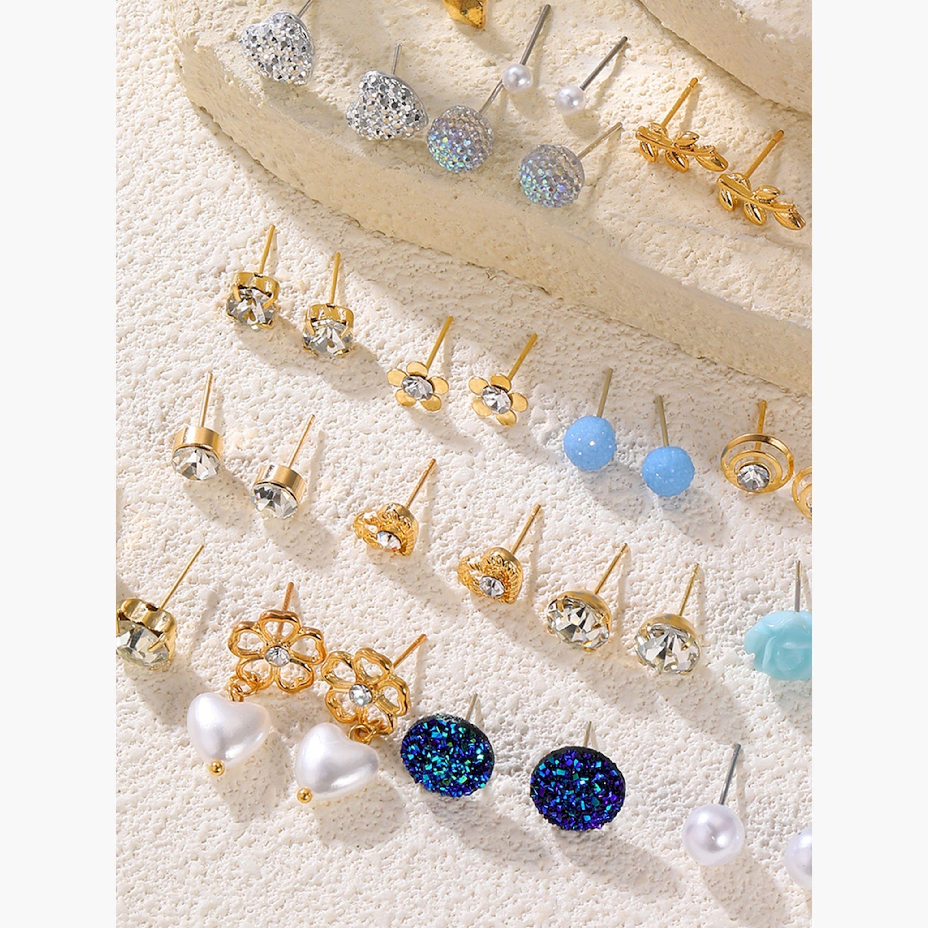 مجموعة من 30 زوج أقراط صغيرة متنوعة-women-watchesandjewellery-jewellery-earrings-image-3