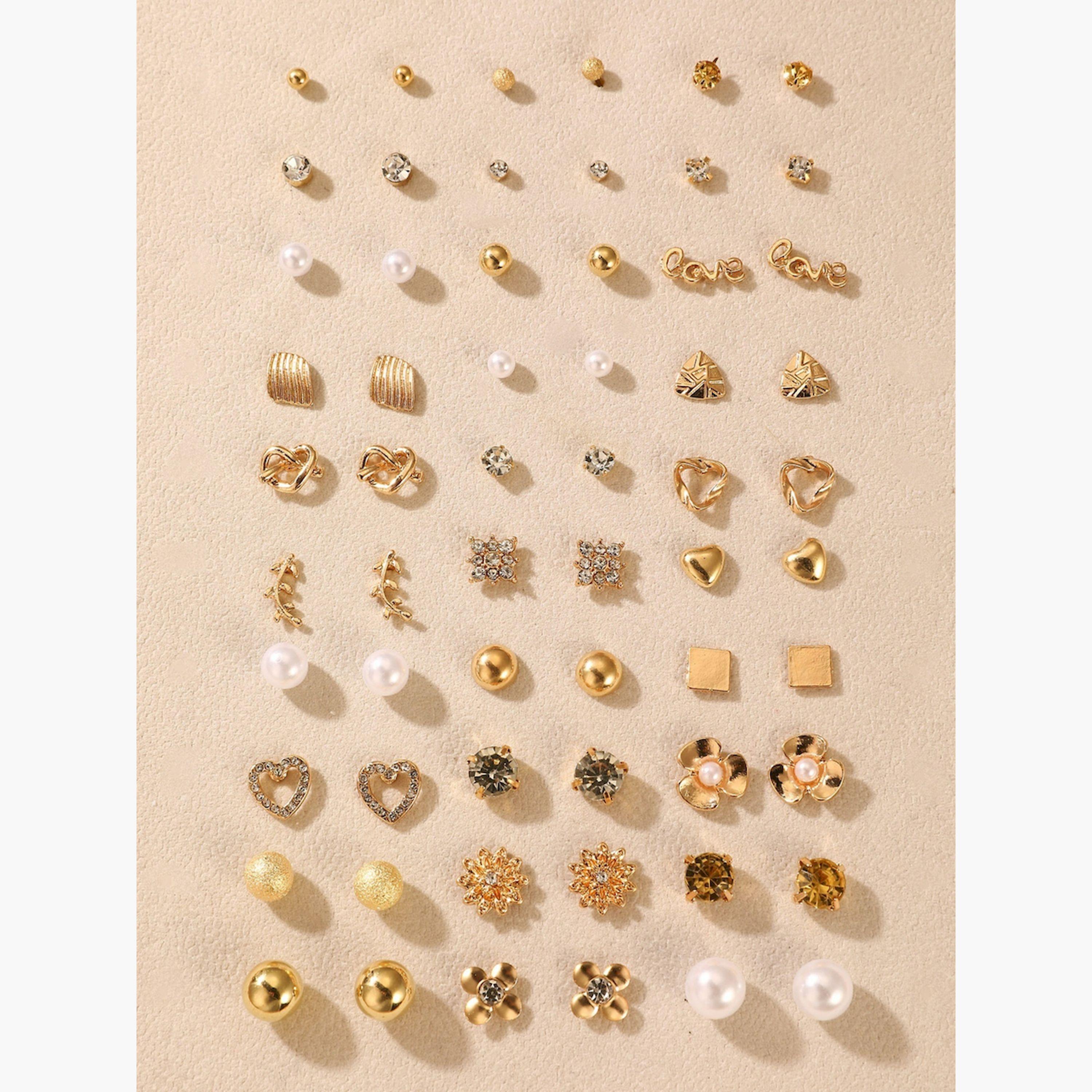 Take Two Set of 30 - Assorted Stud Earrings-women-watchesandjewellery-jewellery-earrings-image-1