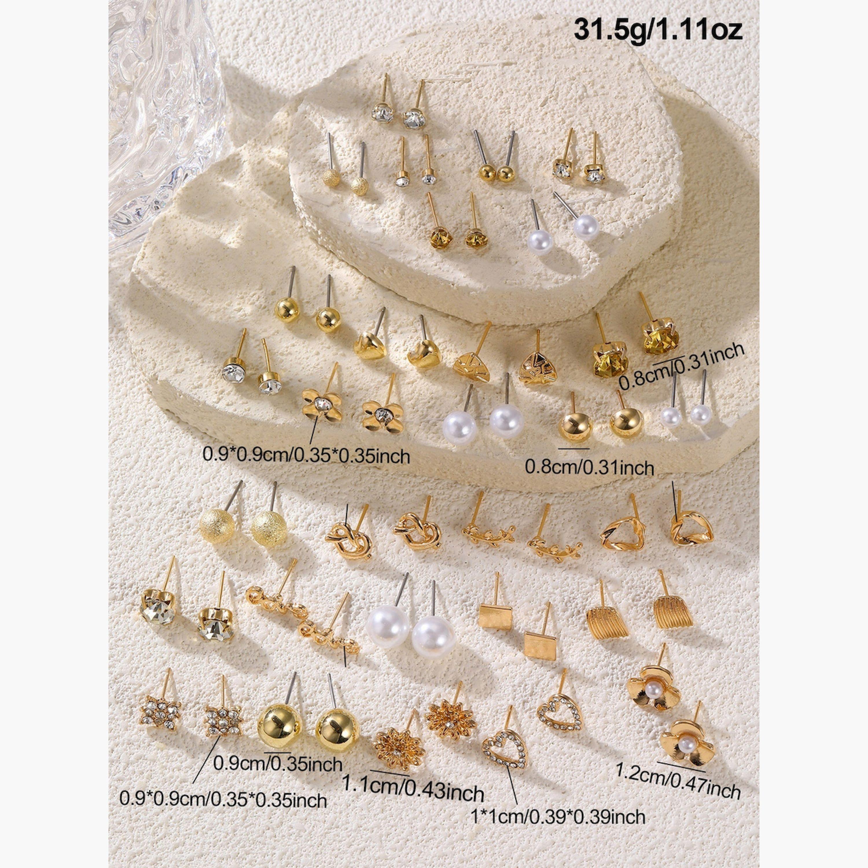 مجموعة من 30 زوج أقراط صغيرة متنوعة-women-watchesandjewellery-jewellery-earrings-image-5