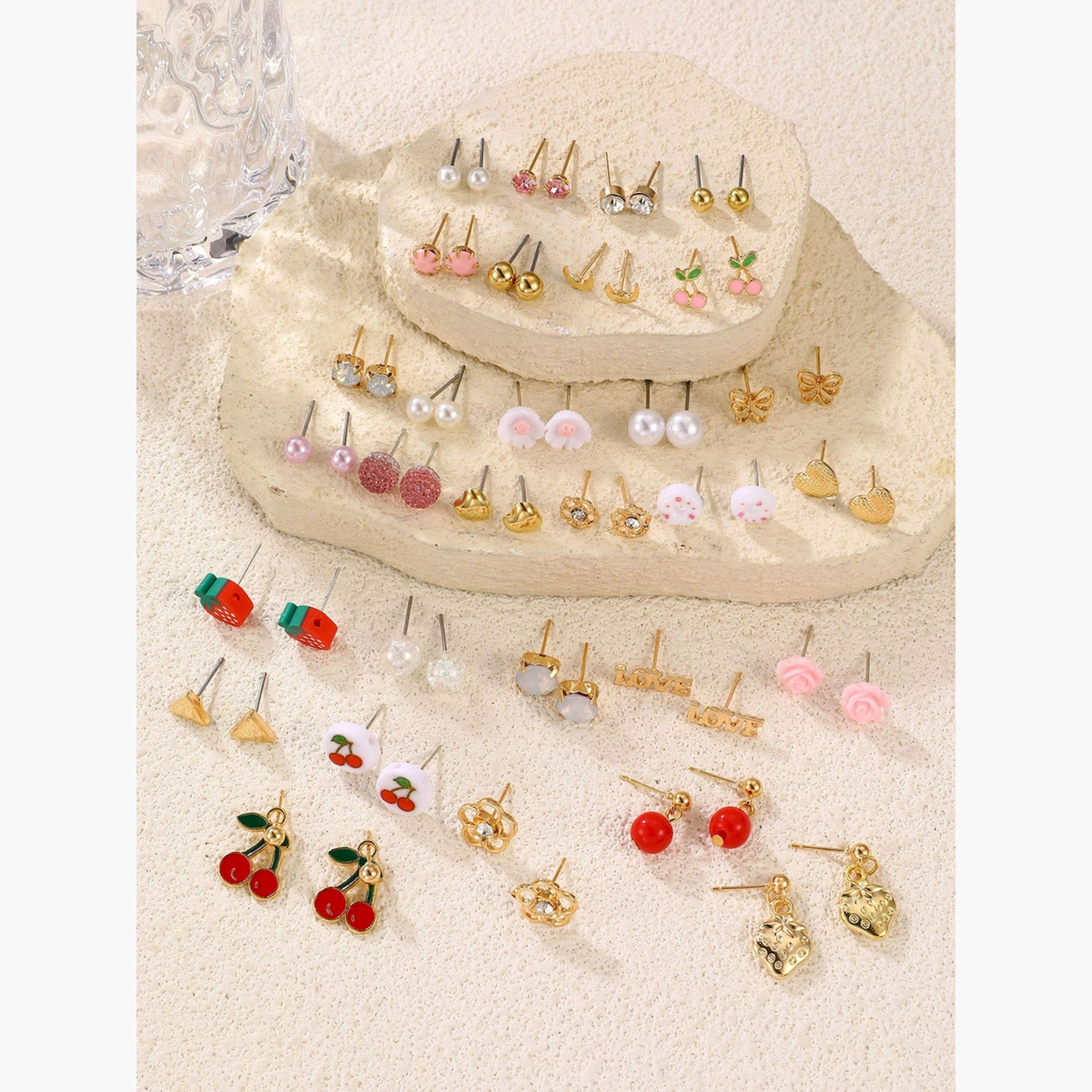 Take Two Set of 30 - Assorted Stud Earrings-women-watchesandjewellery-jewellery-earrings-image-2