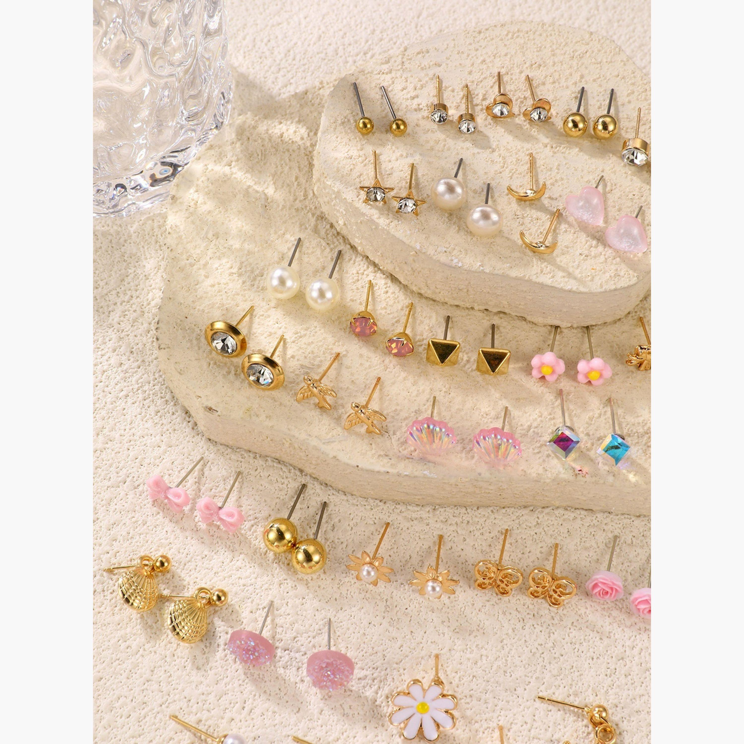 مجموعة من 30 زوج أقراط صغيرة متنوعة-women-watchesandjewellery-jewellery-earrings-image-3