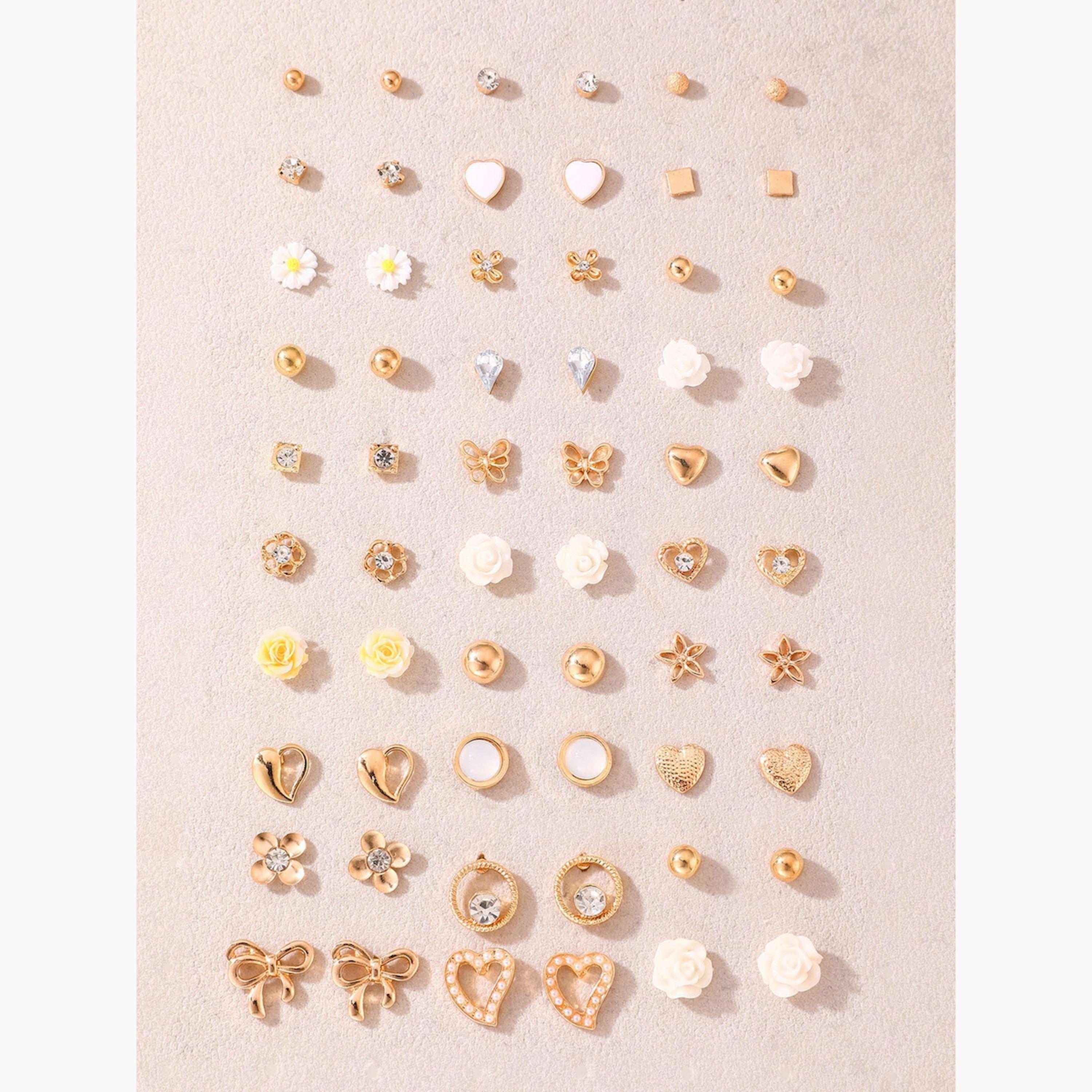 Take Two Set of 30 - Assorted Stud Earrings-women-watchesandjewellery-jewellery-earrings-image-1