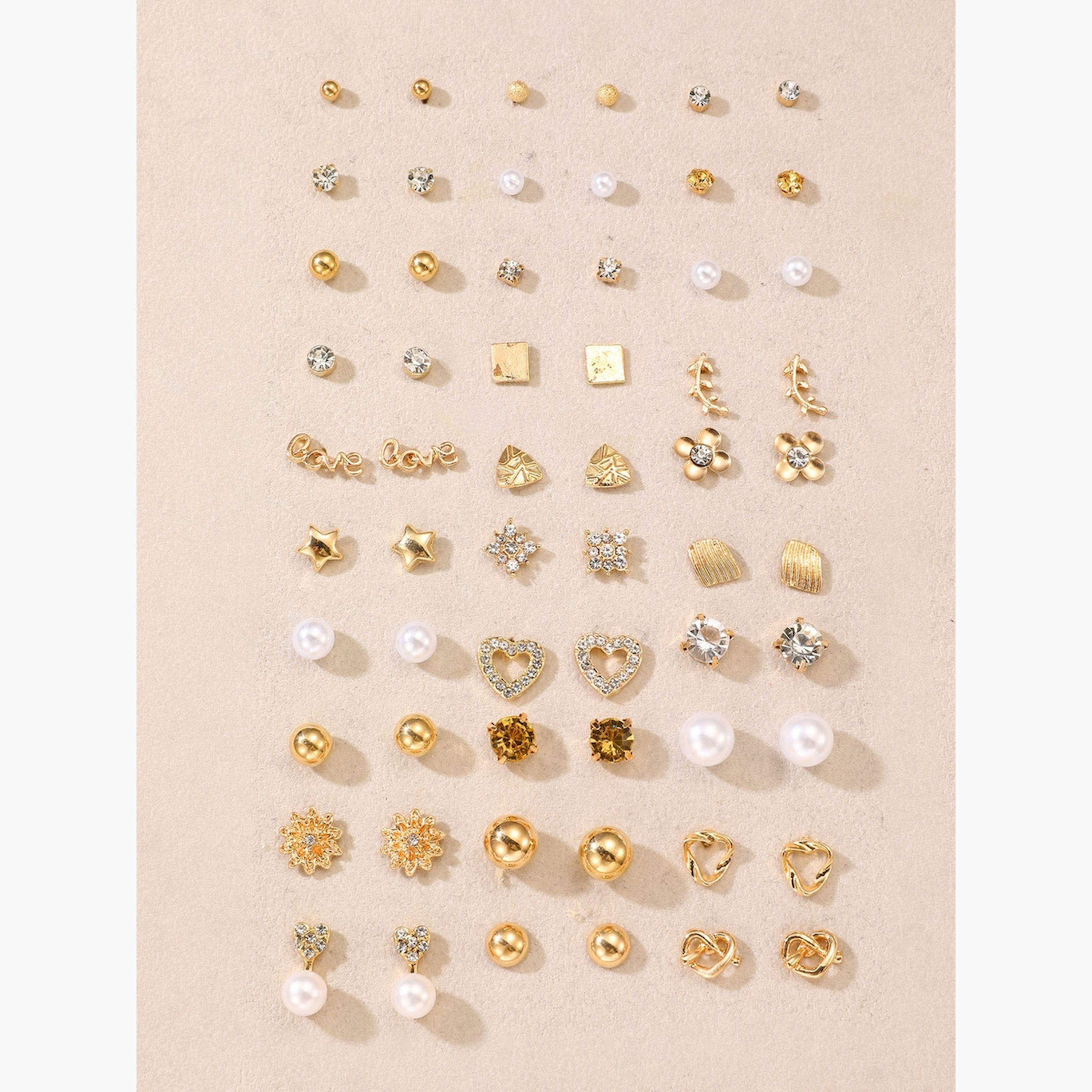 Take Two Set of 30 - Assorted Stud Earrings-women-watchesandjewellery-jewellery-earrings-image-1