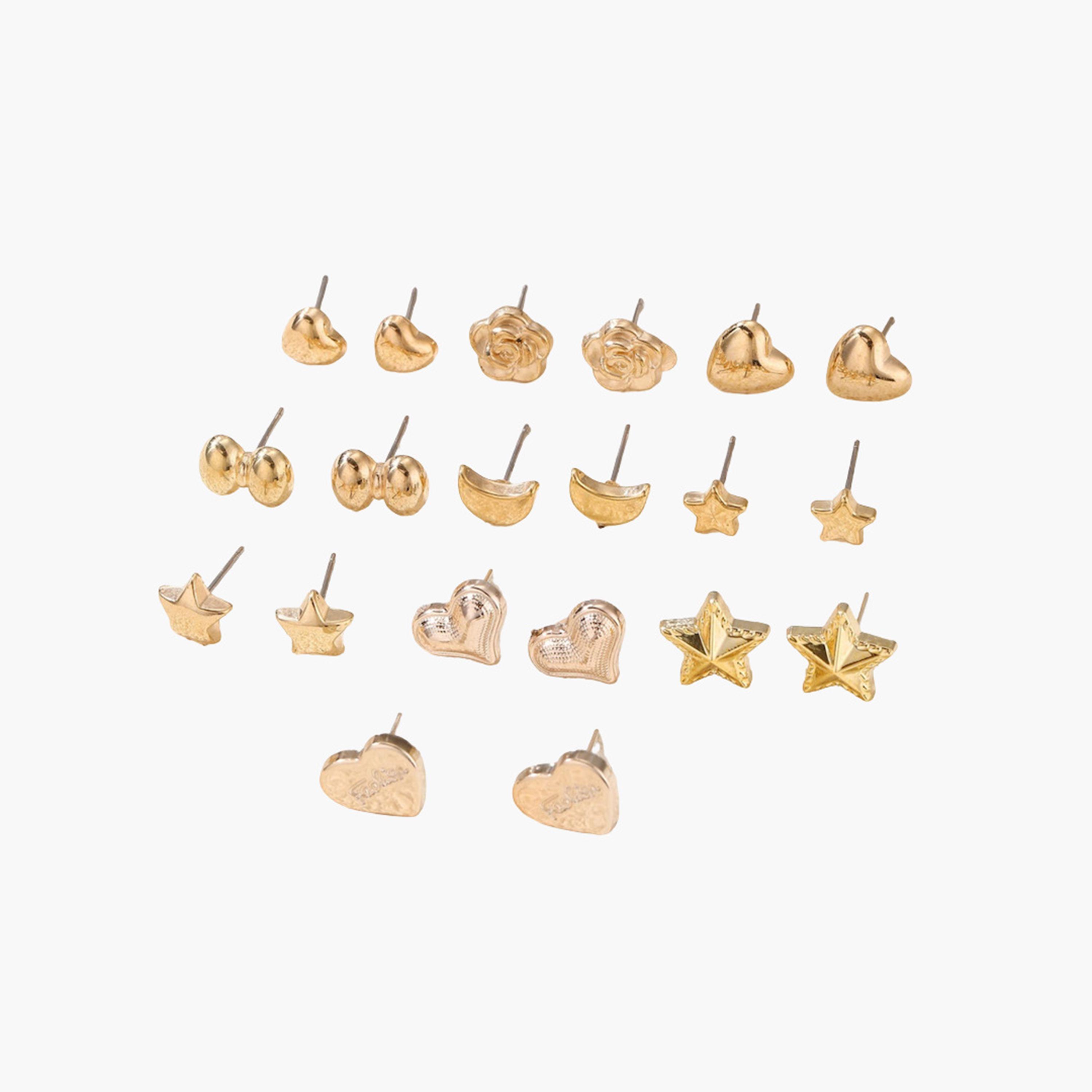 Take Two Set of 10 - Assorted Stud Earrings-women-watchesandjewellery-jewellery-earrings-image-1
