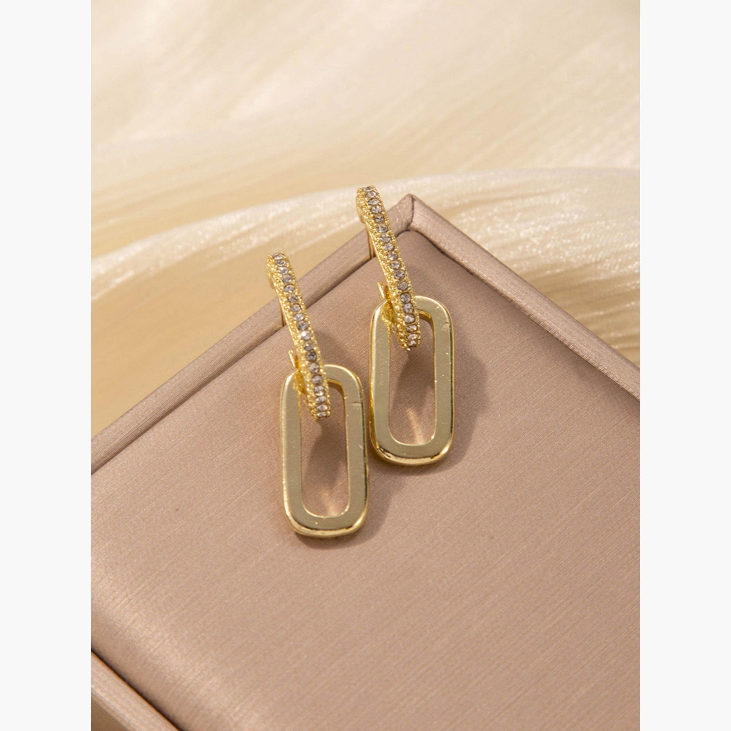 أقراط بسلسلة وحلقات مزدوجة-women-watchesandjewellery-jewellery-earrings-image-4