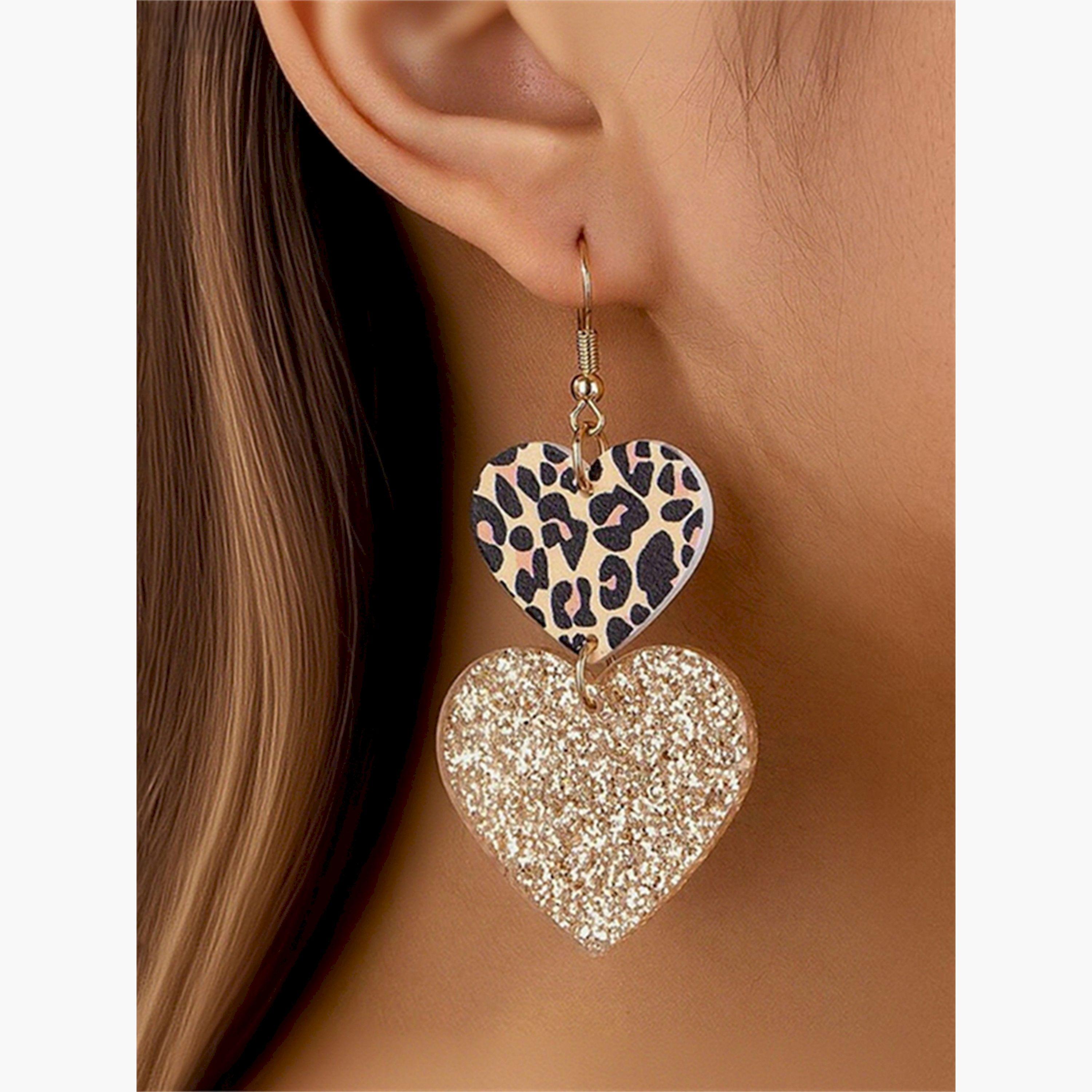 أقراط متدلية بتصميم قلب مزدوج-women-watchesandjewellery-jewellery-earrings-image-2