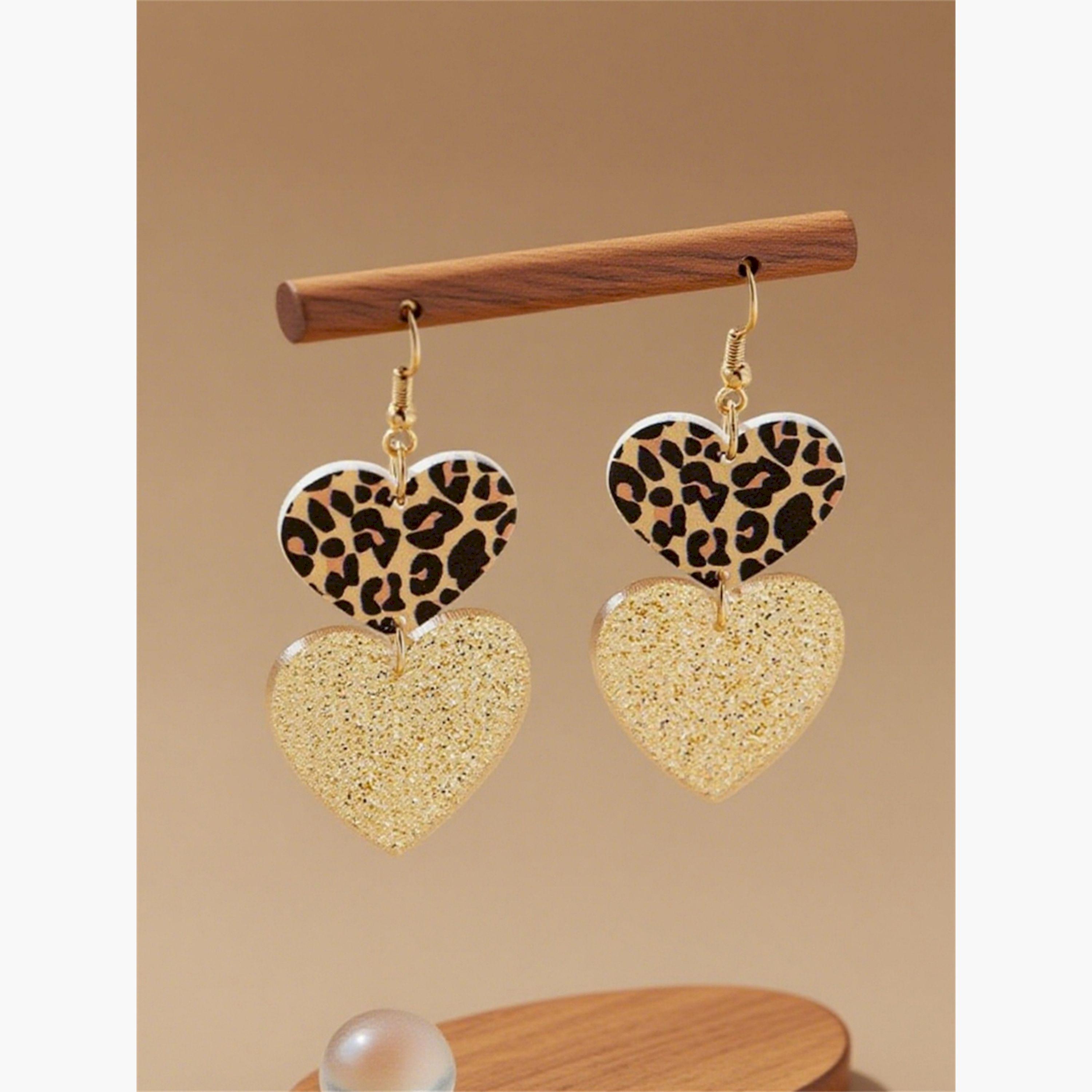 Take Two Double Heart-Shaped Drop Earrings-women-watchesandjewellery-jewellery-earrings-image-6