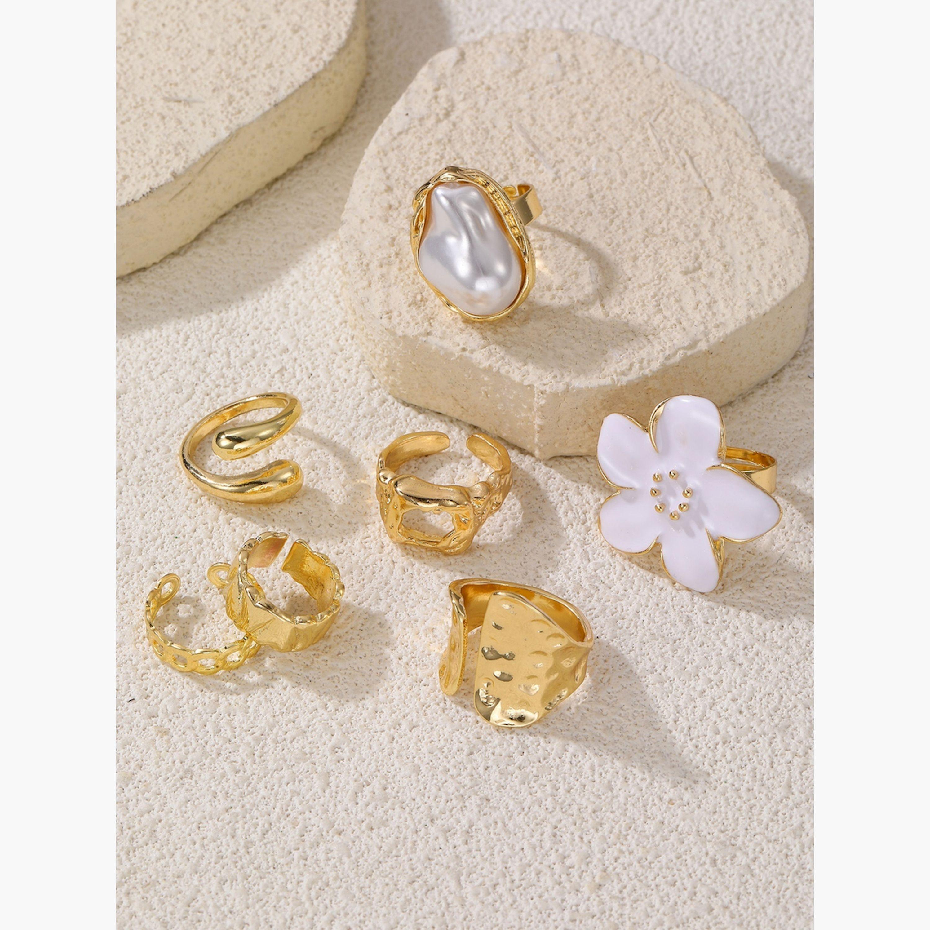 Take Two Set of 7 - 3D Flower Statement Rings-women-watchesandjewellery-jewellery-rings-image-5
