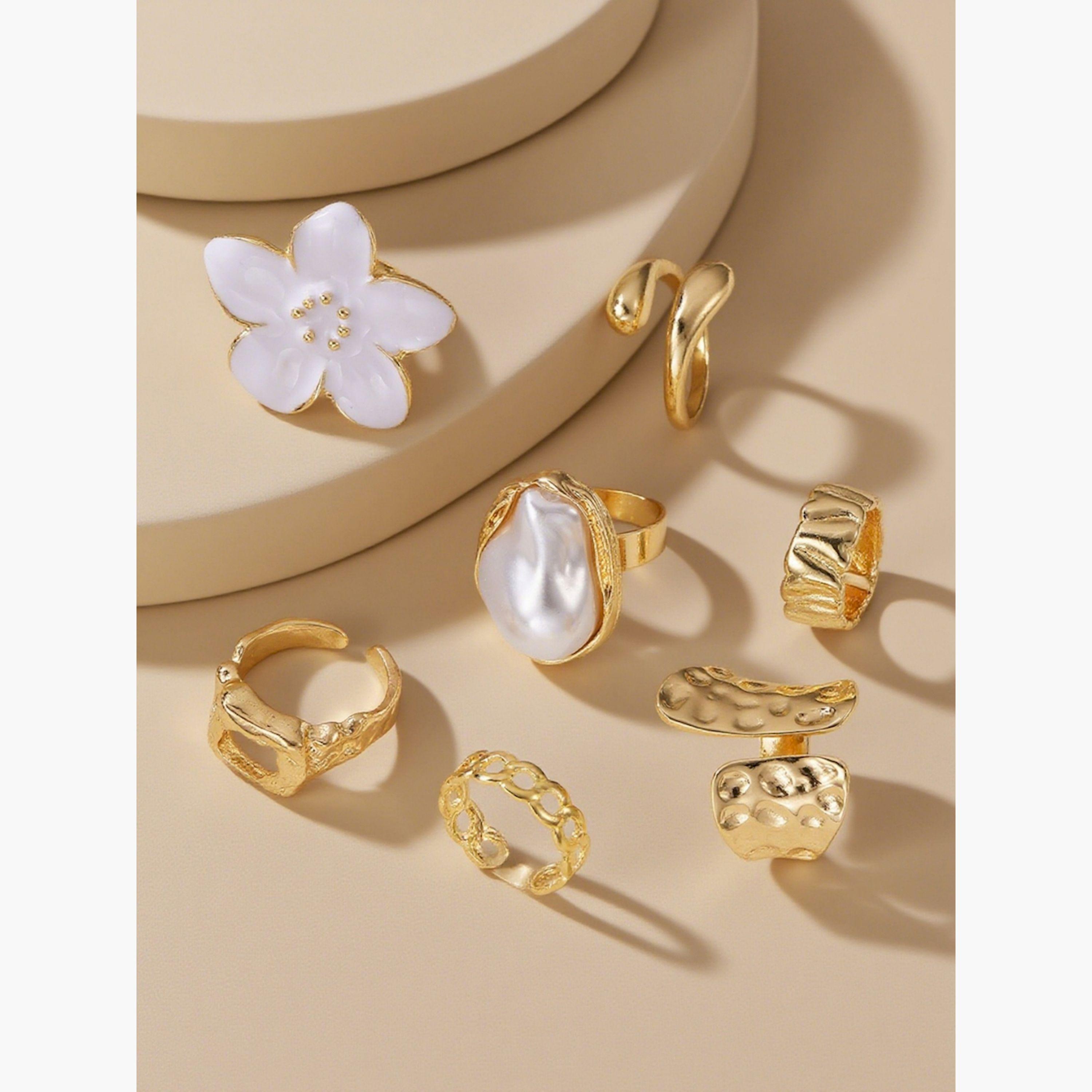 Take Two Set of 7 - 3D Flower Statement Rings-women-watchesandjewellery-jewellery-rings-image-6