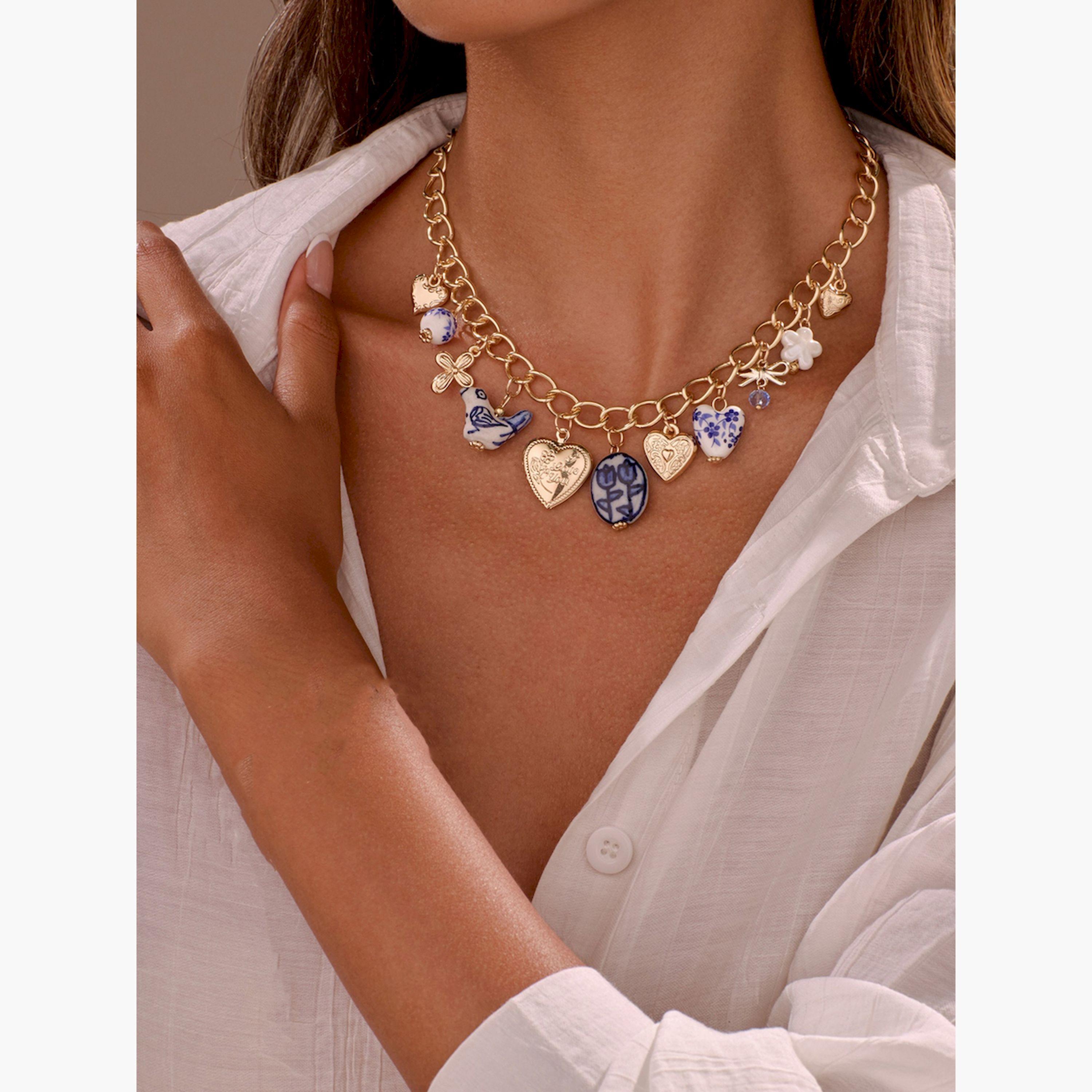 عقد بسلسلة مزين بلمسات سيراميك-women-watchesandjewellery-jewellery-necklacesandpendants-image-2