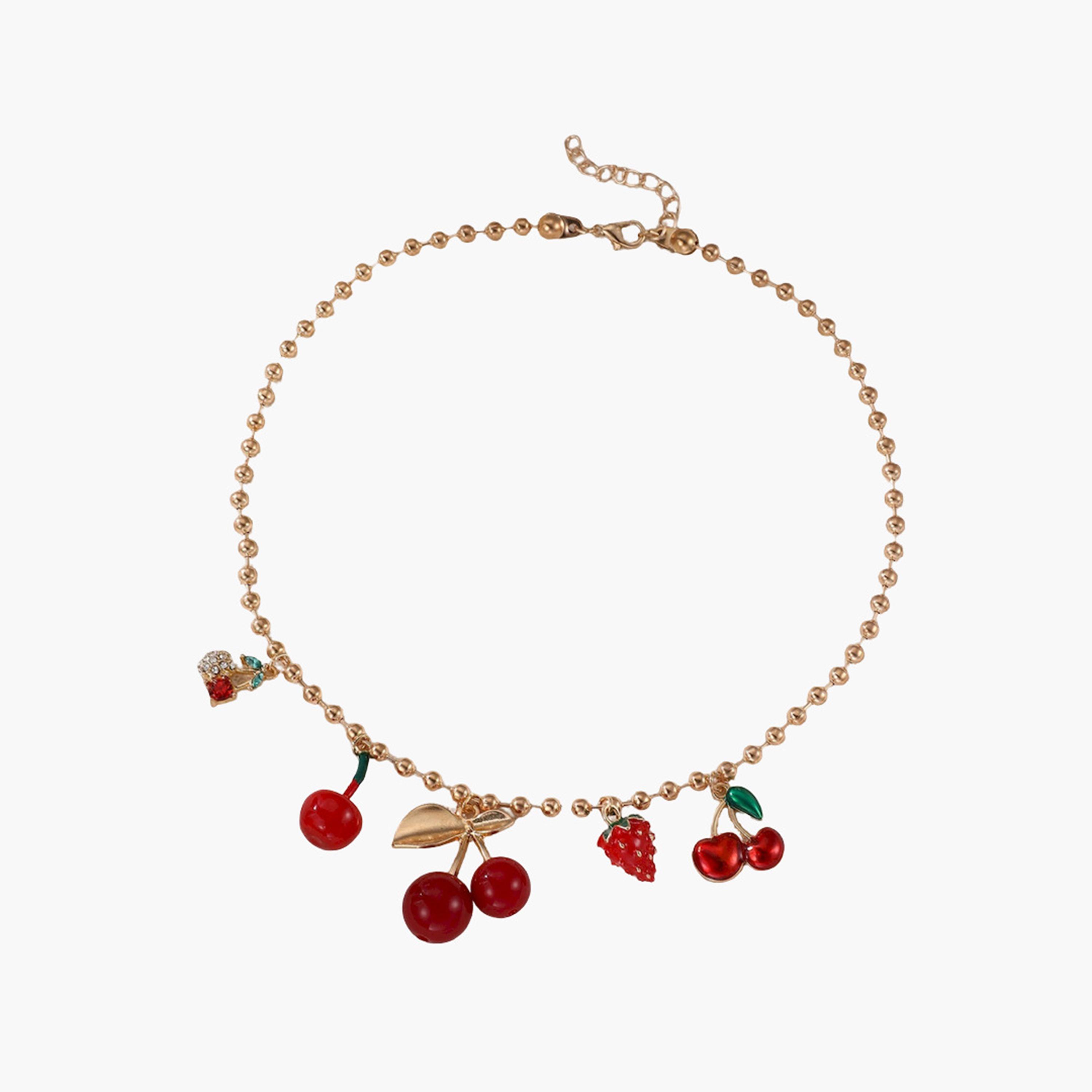 Take Two Fruit Charms Necklace-women-watchesandjewellery-jewellery-necklacesandpendants-image-1
