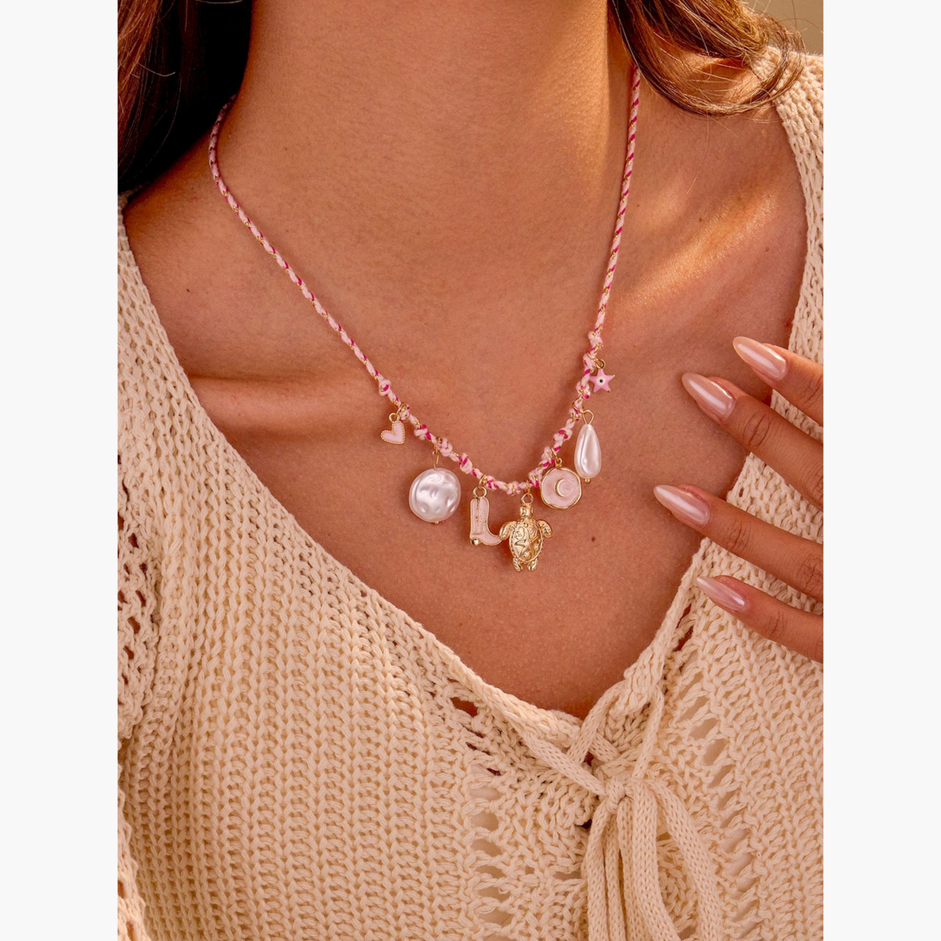 عقد بقلادة وردية-women-watchesandjewellery-jewellery-necklacesandpendants-image-2