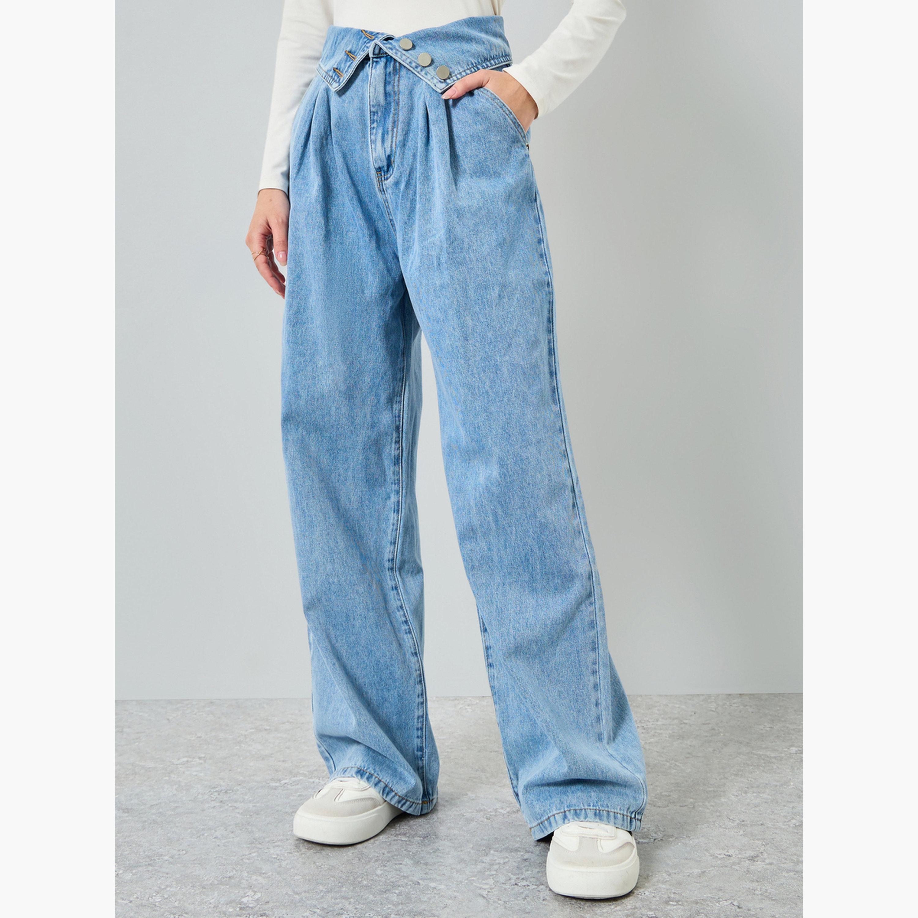 Styli Women Mid Rise Wide Leg Jeans-women-clothing-bottoms-jeans-image-1