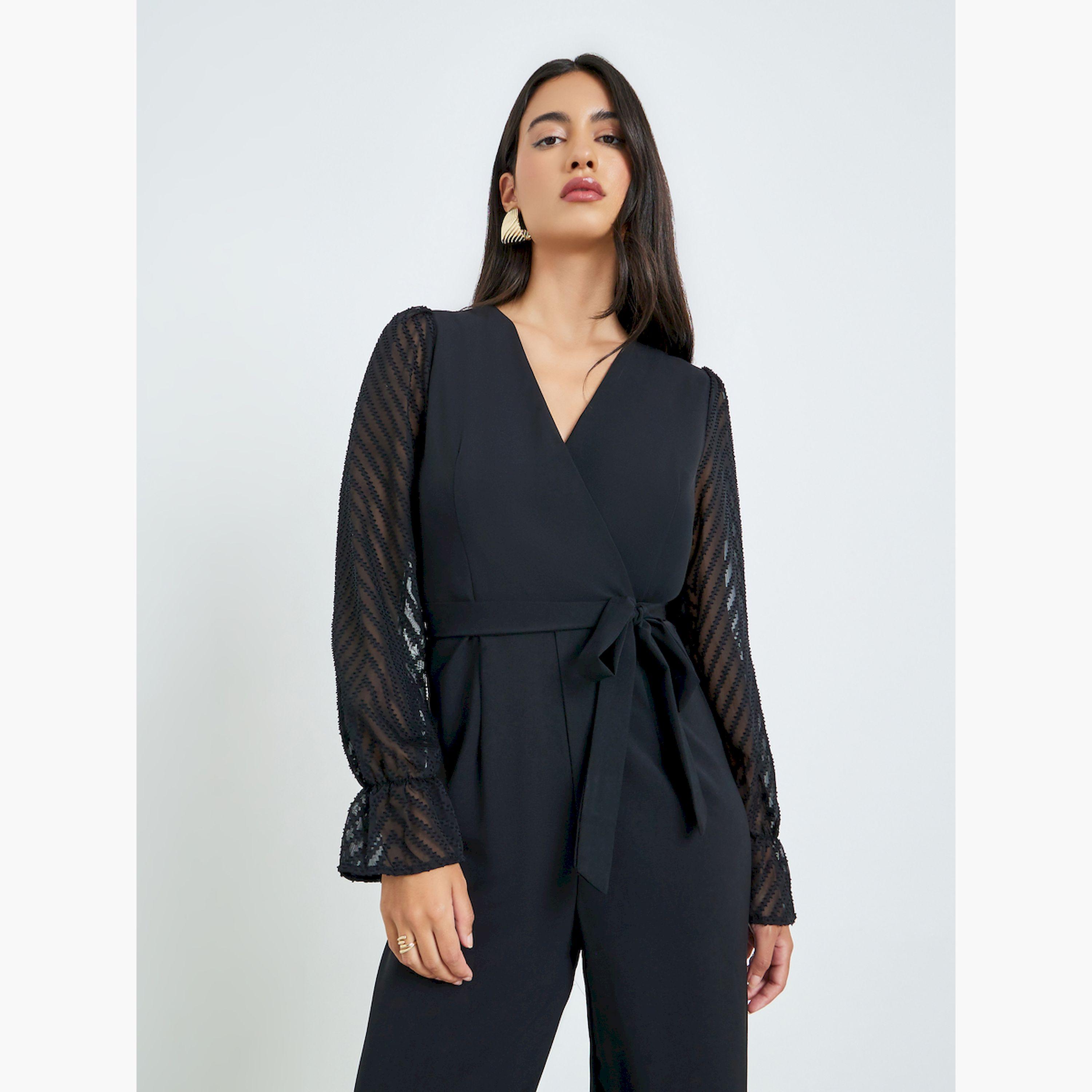 جمبسوت بأرجل واسعة وأكمام شفافة-women-clothing-jumpsuits-image-3