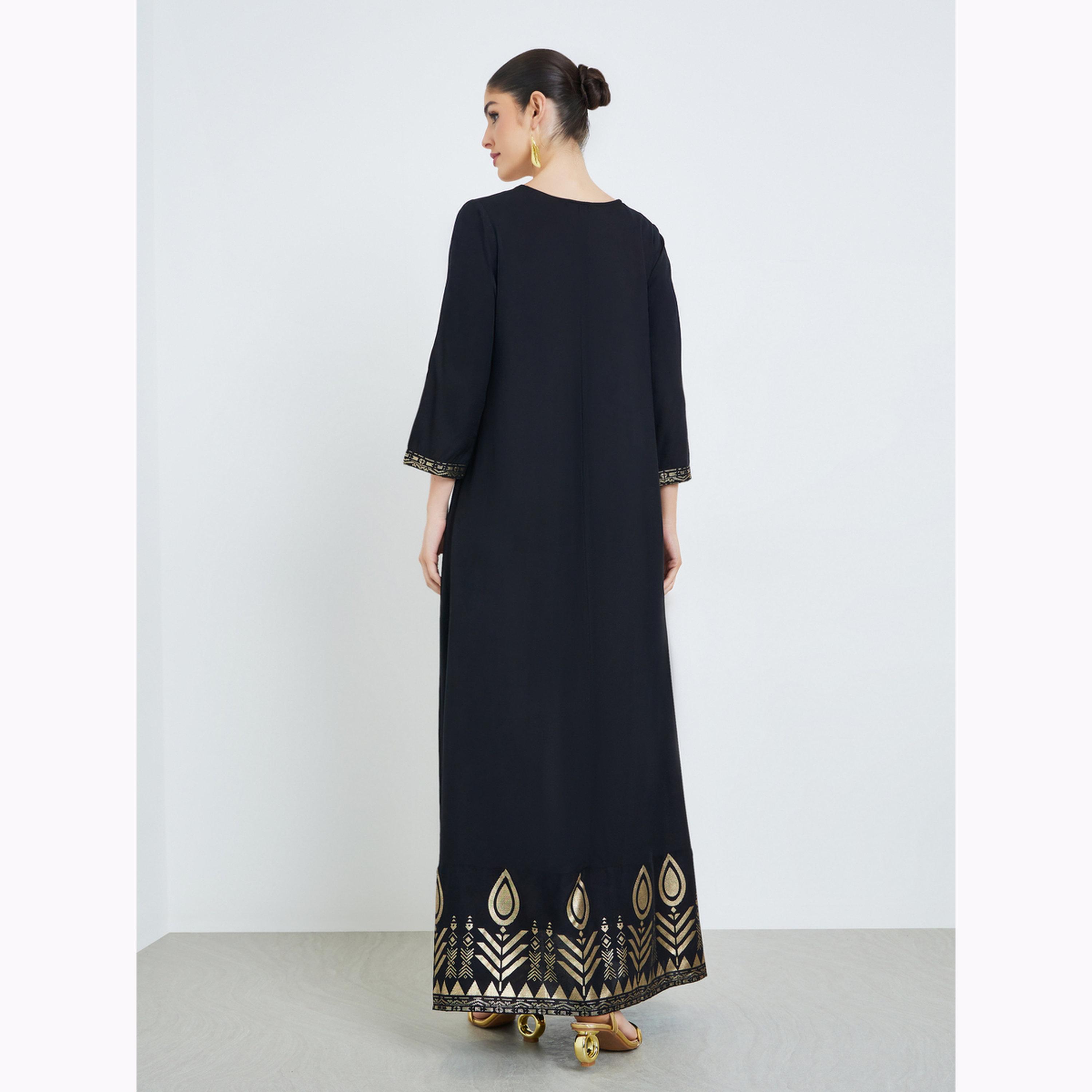 جلابية بطبعة فويل-women-arabicclothing-jalabiyas-image-5