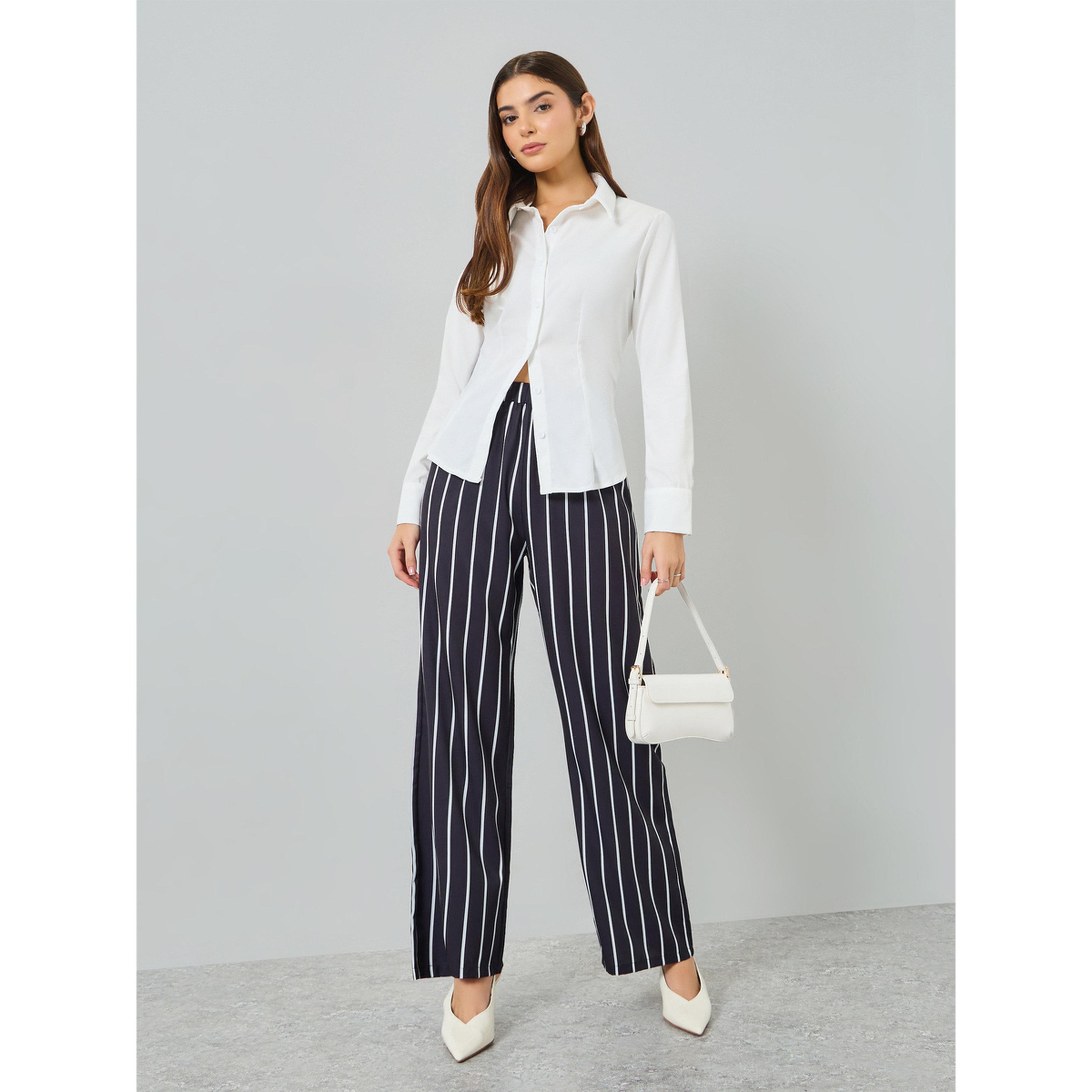 Take Two White Long Sleeve Back Tie-Up Shirt-women-clothing-shirtsandblouses-shirts-image-2