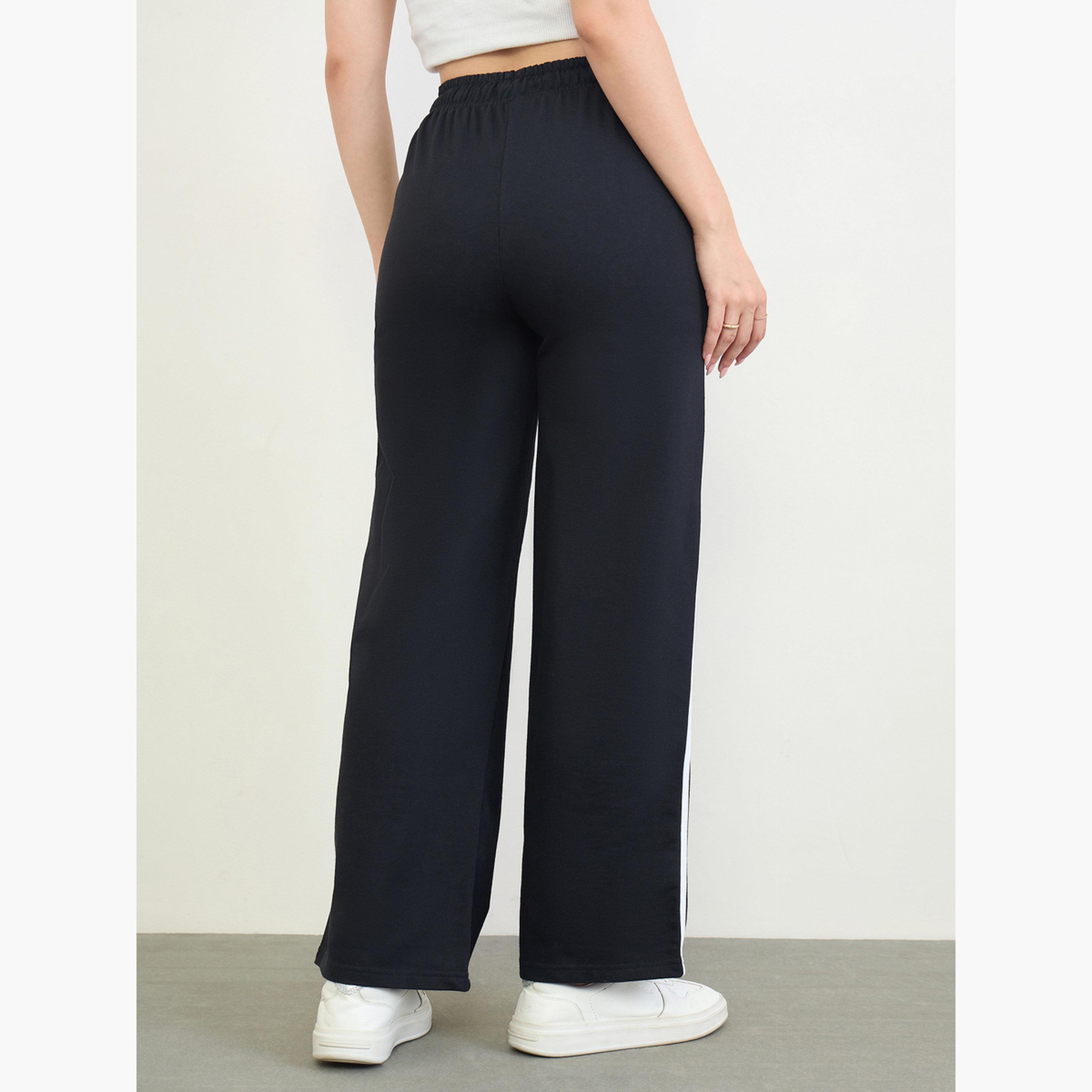 جوغر بأرجل واسعة وشريط جانبي-women-clothing-bottoms-joggers-image-4