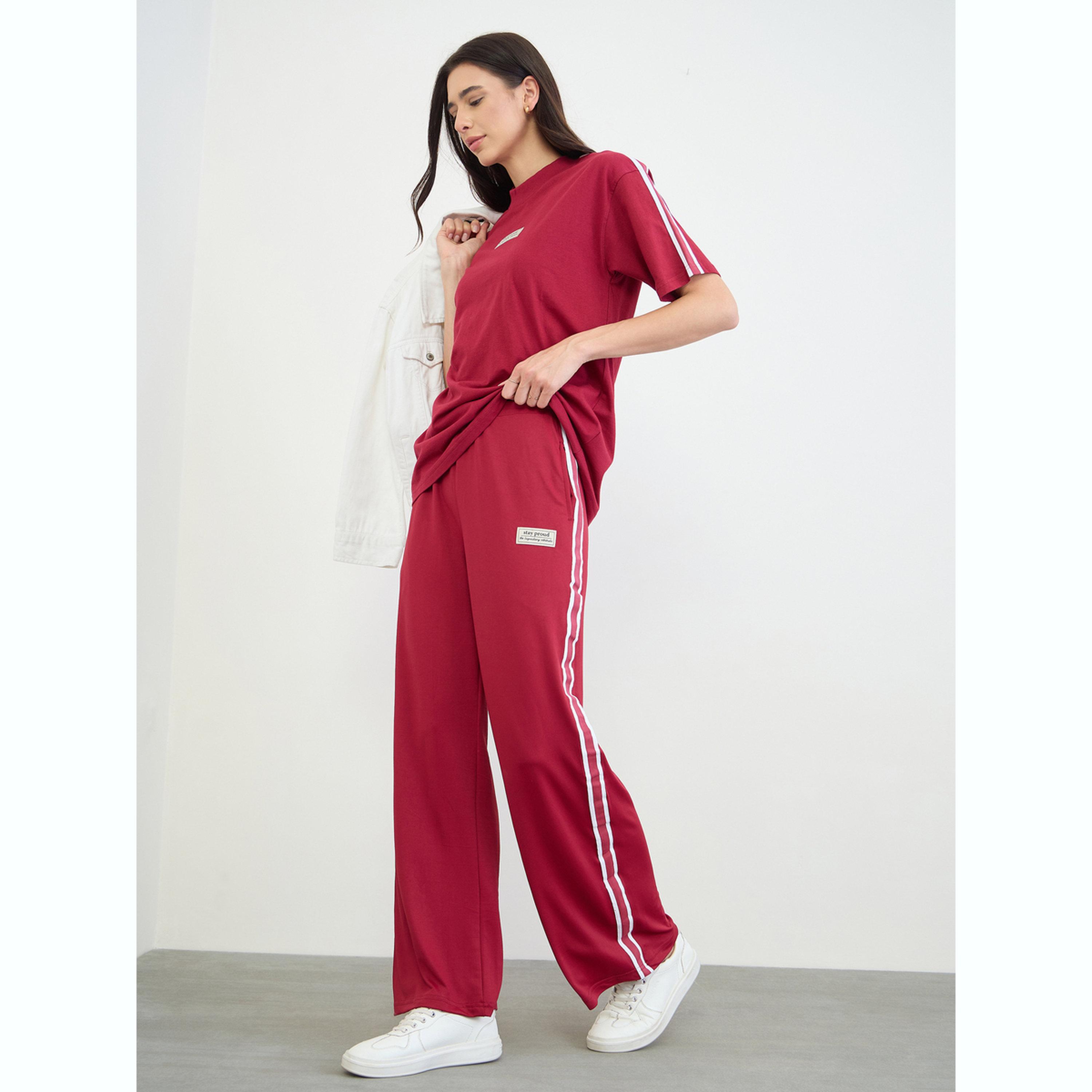 جوغر بأرجل واسعة وتفاصيل شارة-women-clothing-bottoms-joggers-image-2