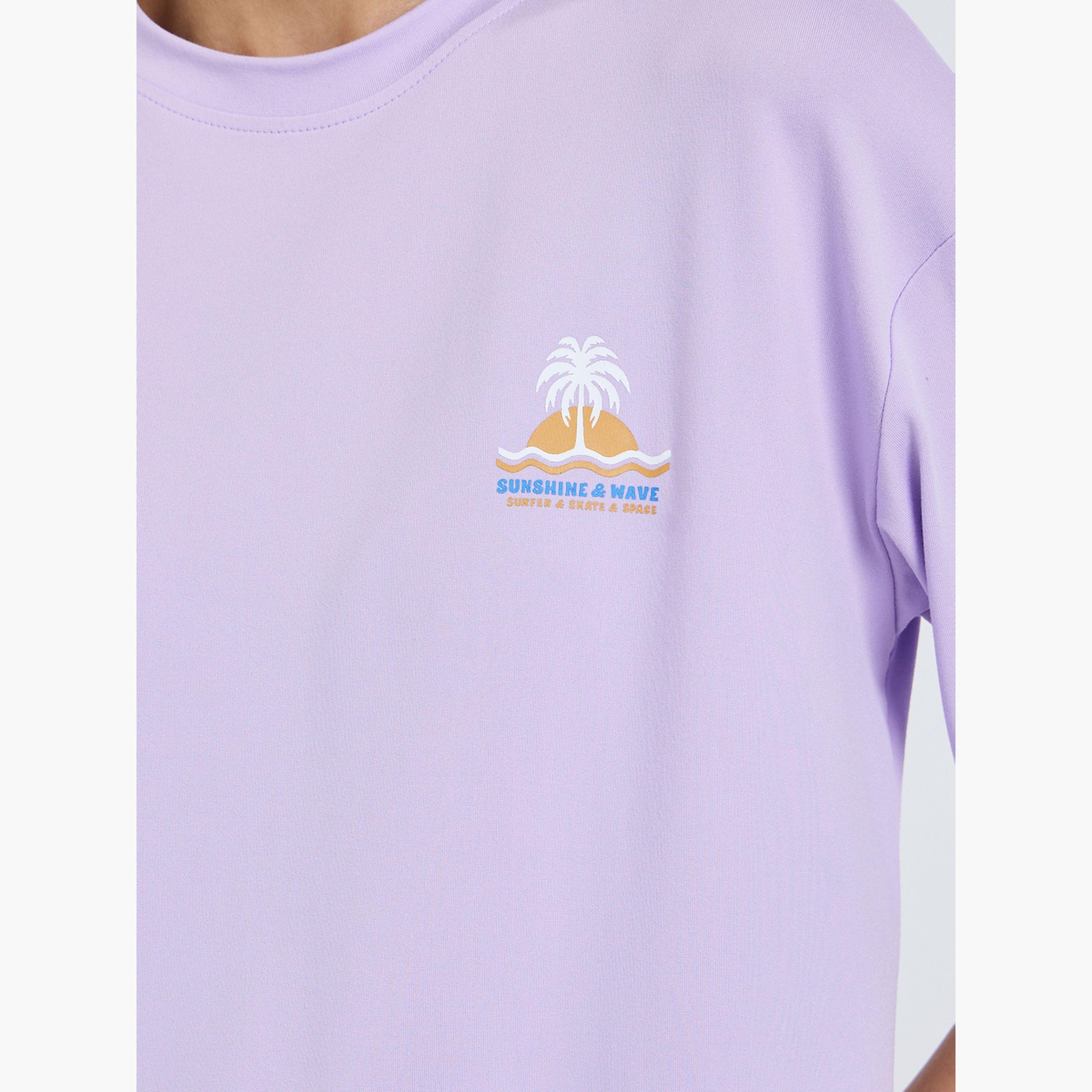 Styli Purple Graphic Print Oversized T-Shirt-women-clothing-tshirts-image-5