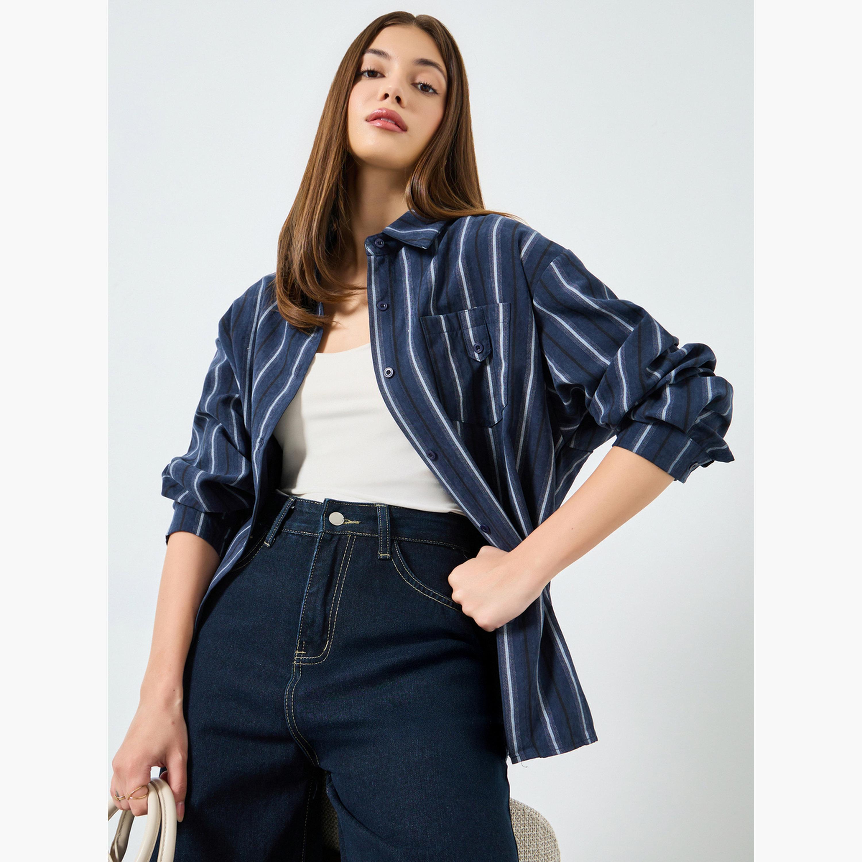 قميص أزرق مخطط بقصة واسعة-women-clothing-shirtsandblouses-shirts-image-3