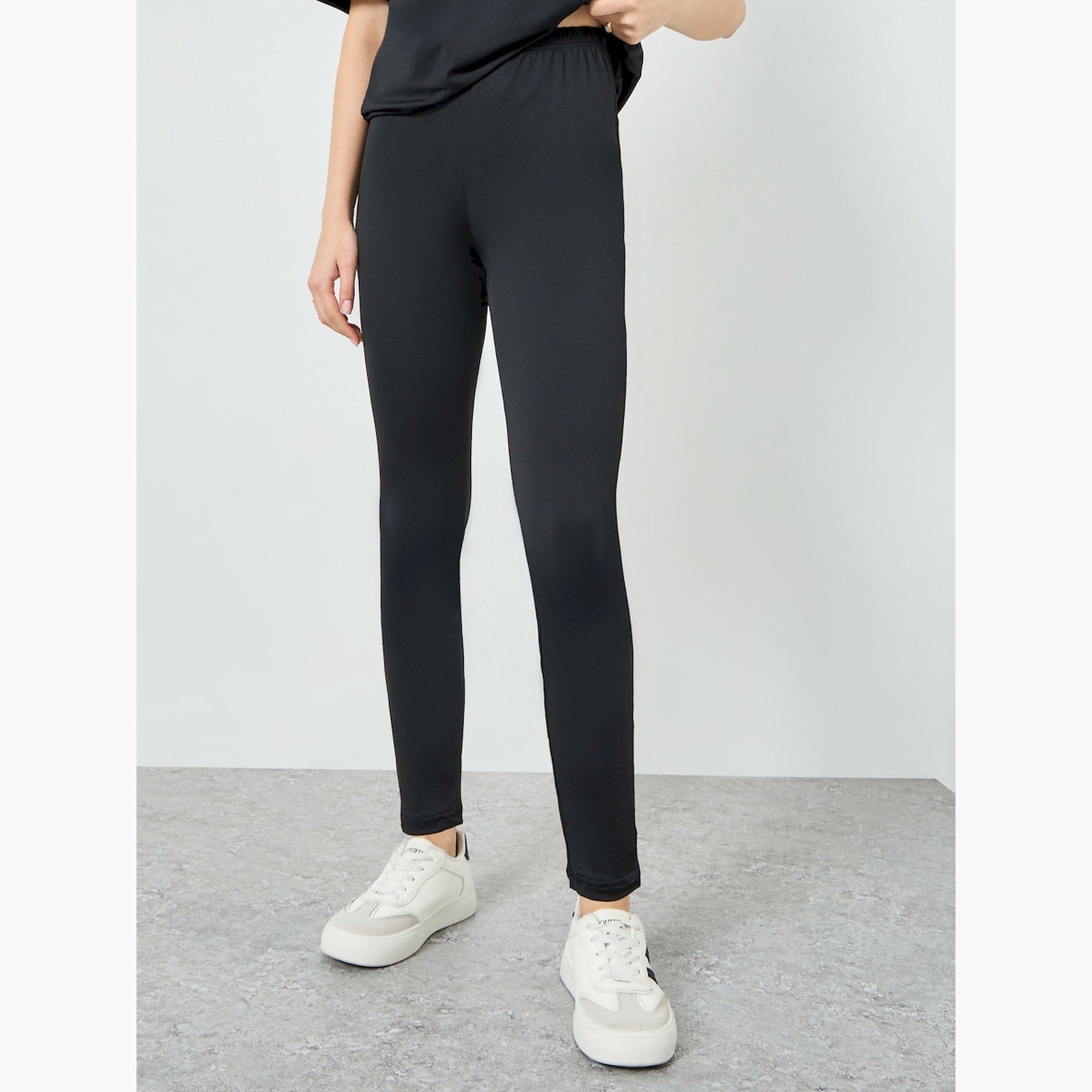 Styli Black Oversized T-Shirt and Leggings Co-ords-women-clothing-coordsets-image-5