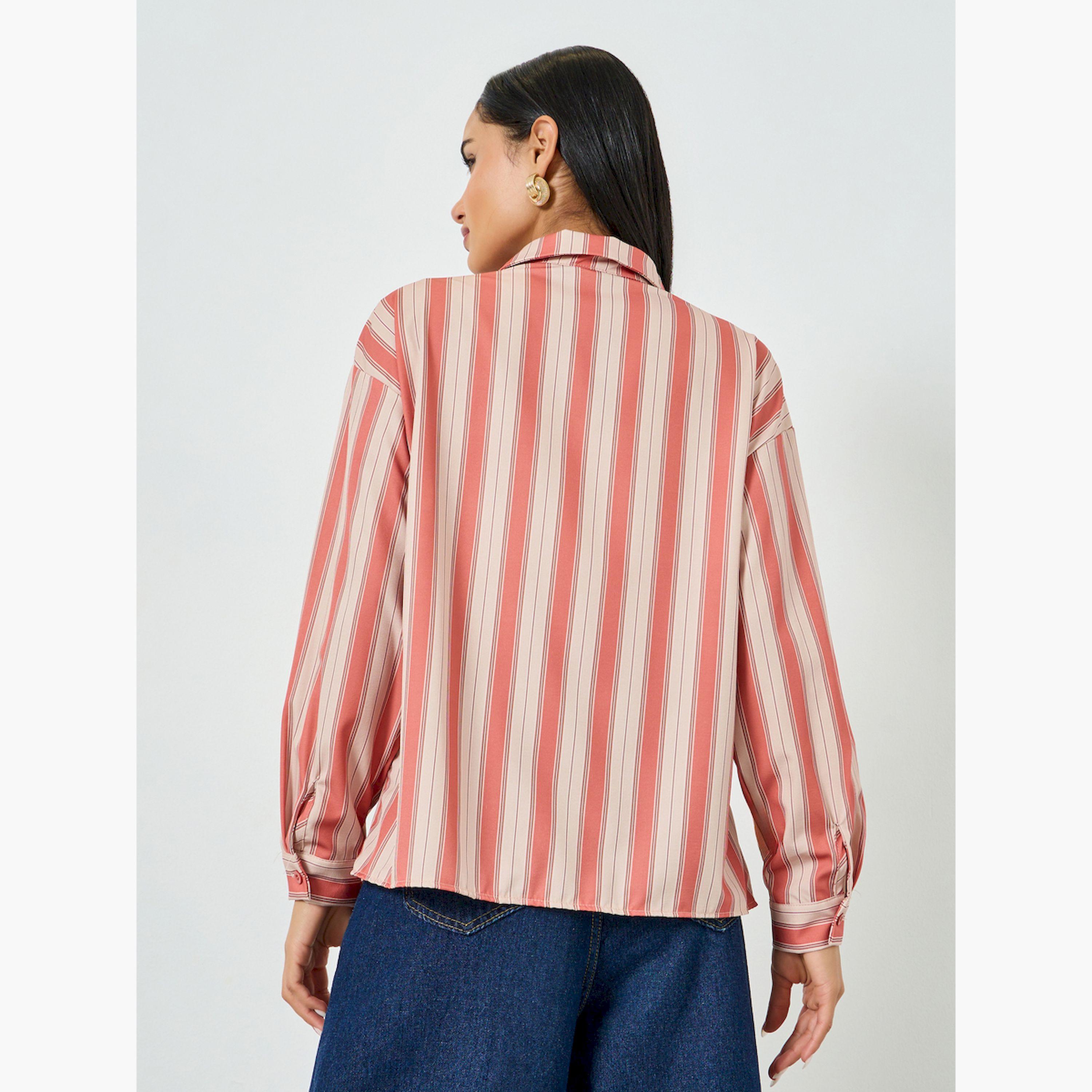 Styli Striped Long Sleeve Oversized Shirt-women-clothing-shirtsandblouses-shirts-image-4