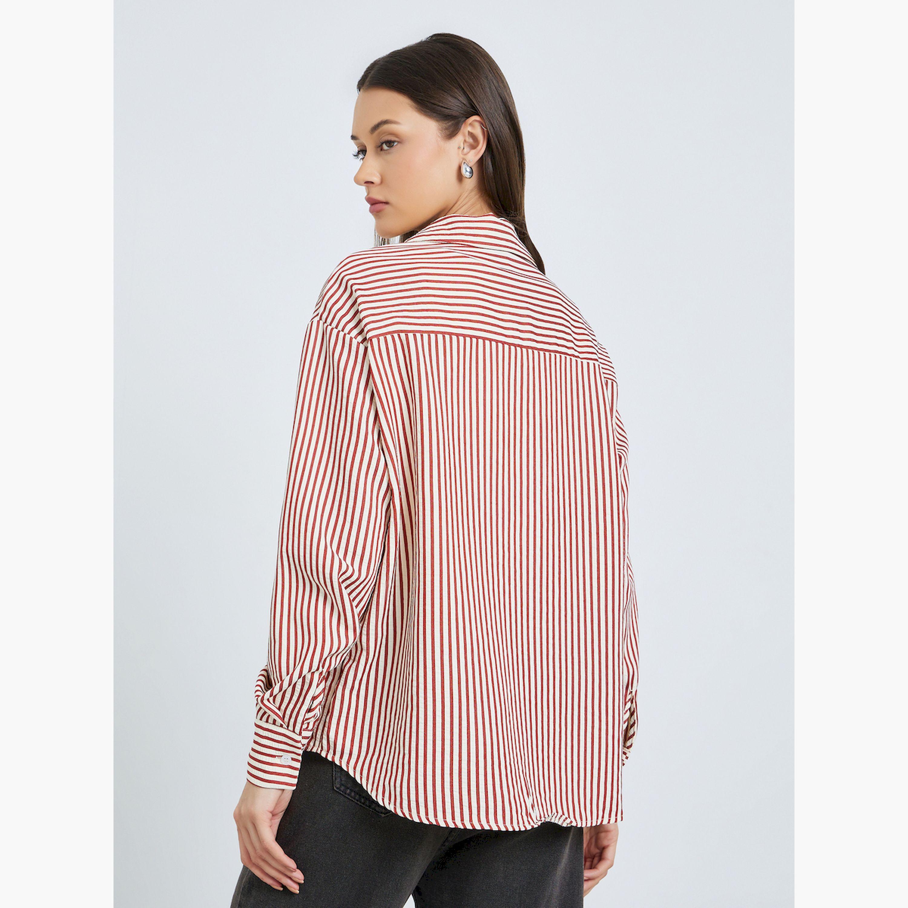 Styli Striped Long Sleeve Oversized Shirt-women-clothing-shirtsandblouses-shirts-image-4
