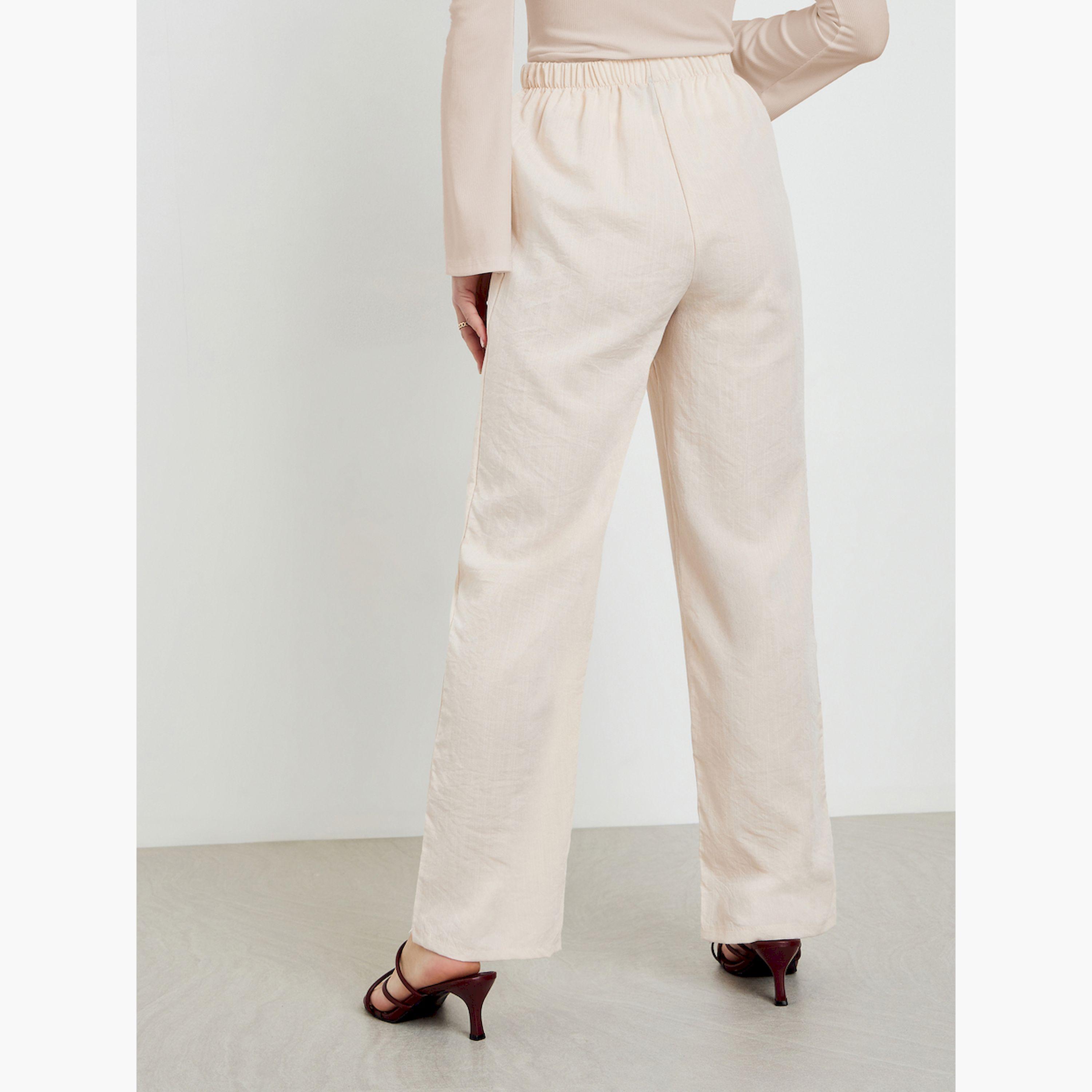 بنطال برباط خصر وأرجل واسعة-women-clothing-bottoms-joggers-image-4